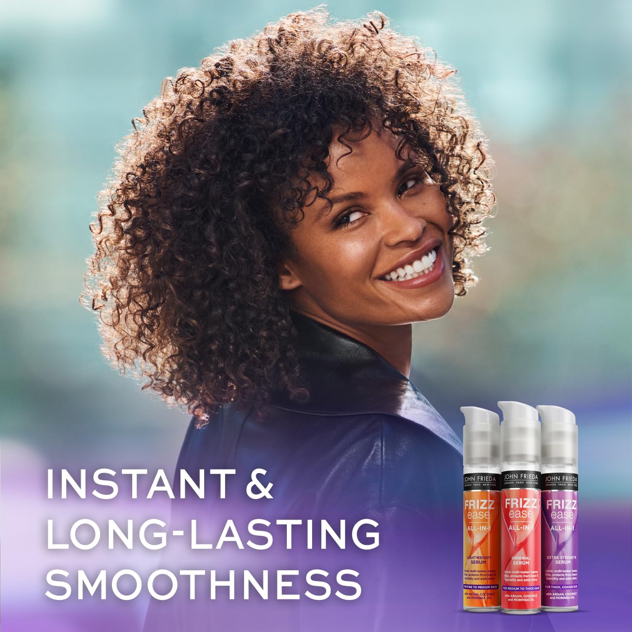 John Frieda Frizz-Ease Extra Strength 6 Effects + Hair Serum 1.69 oz - Medaid International