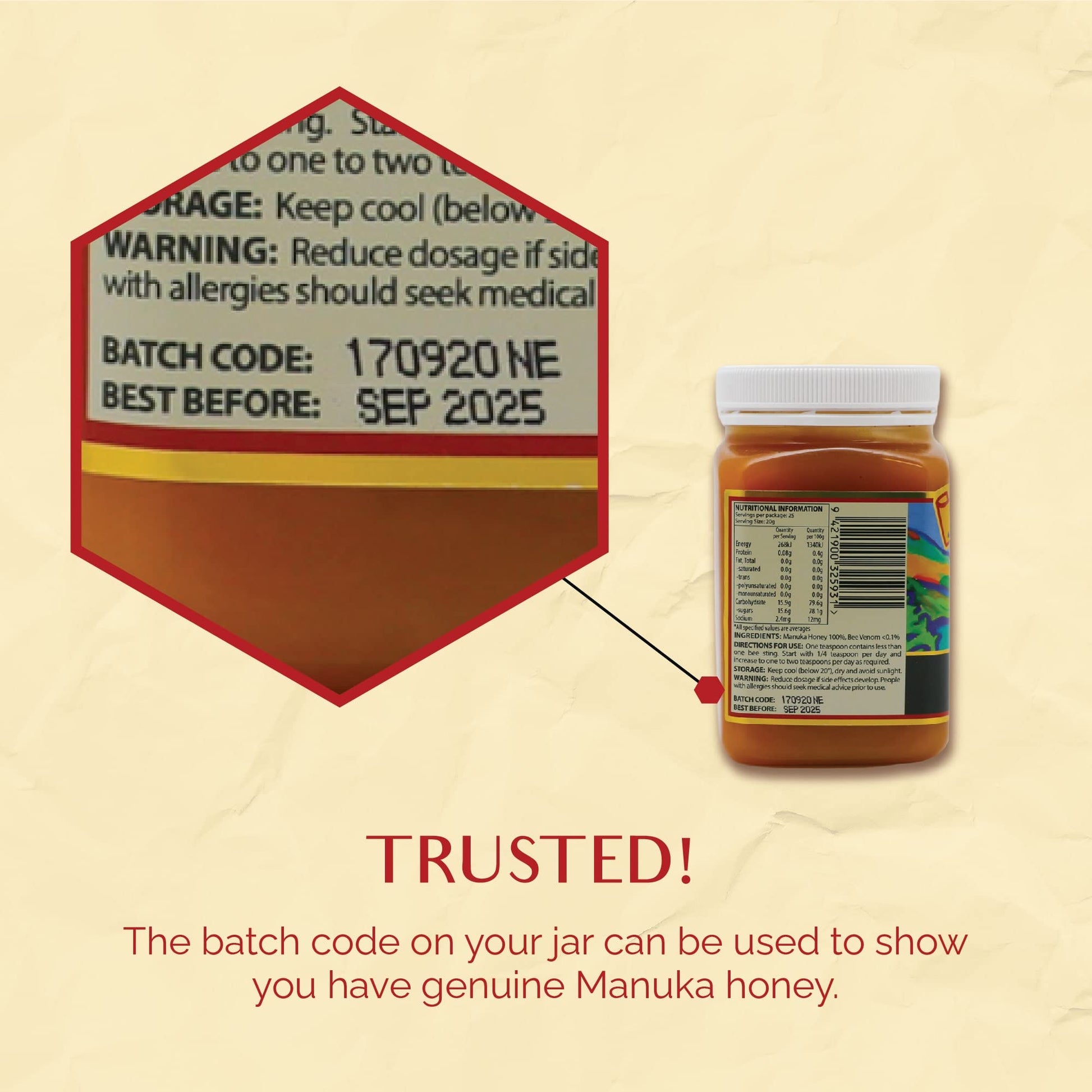 Nectar Ease - Manuka Honey with Bee Venom - by Nelson Honey New Zealand - 500g - Medaid International
