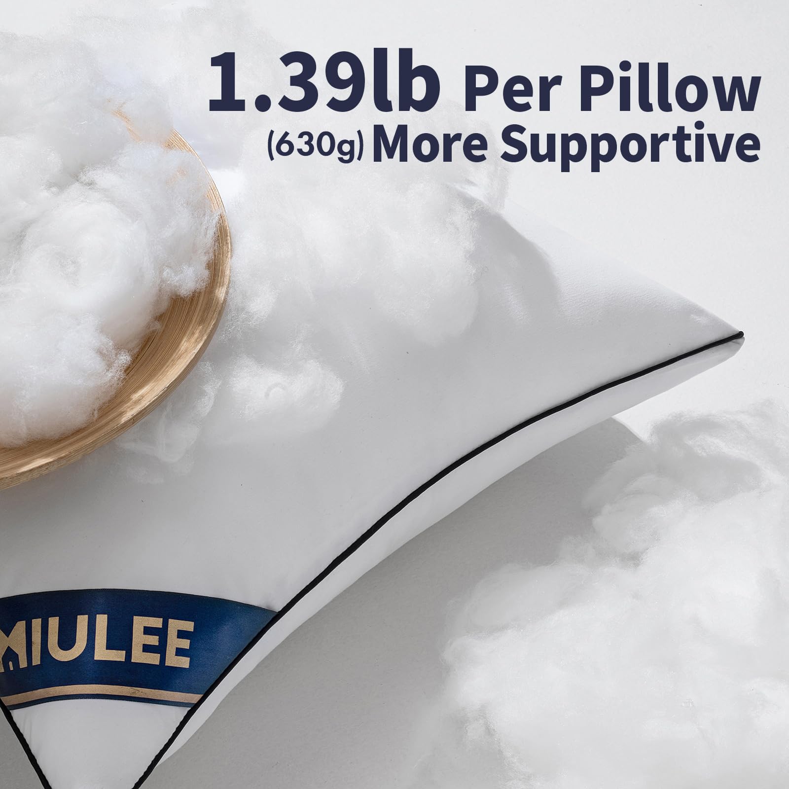 MIULEE 18x18 Pillow Inserts Set of 2 Throw Pillows 18 Inch Premium Down Alternative Pillow Inserts Decorative Pillow Stuffer for Sofa, Couch (18x18 inch, Set of 2) - Medaid International