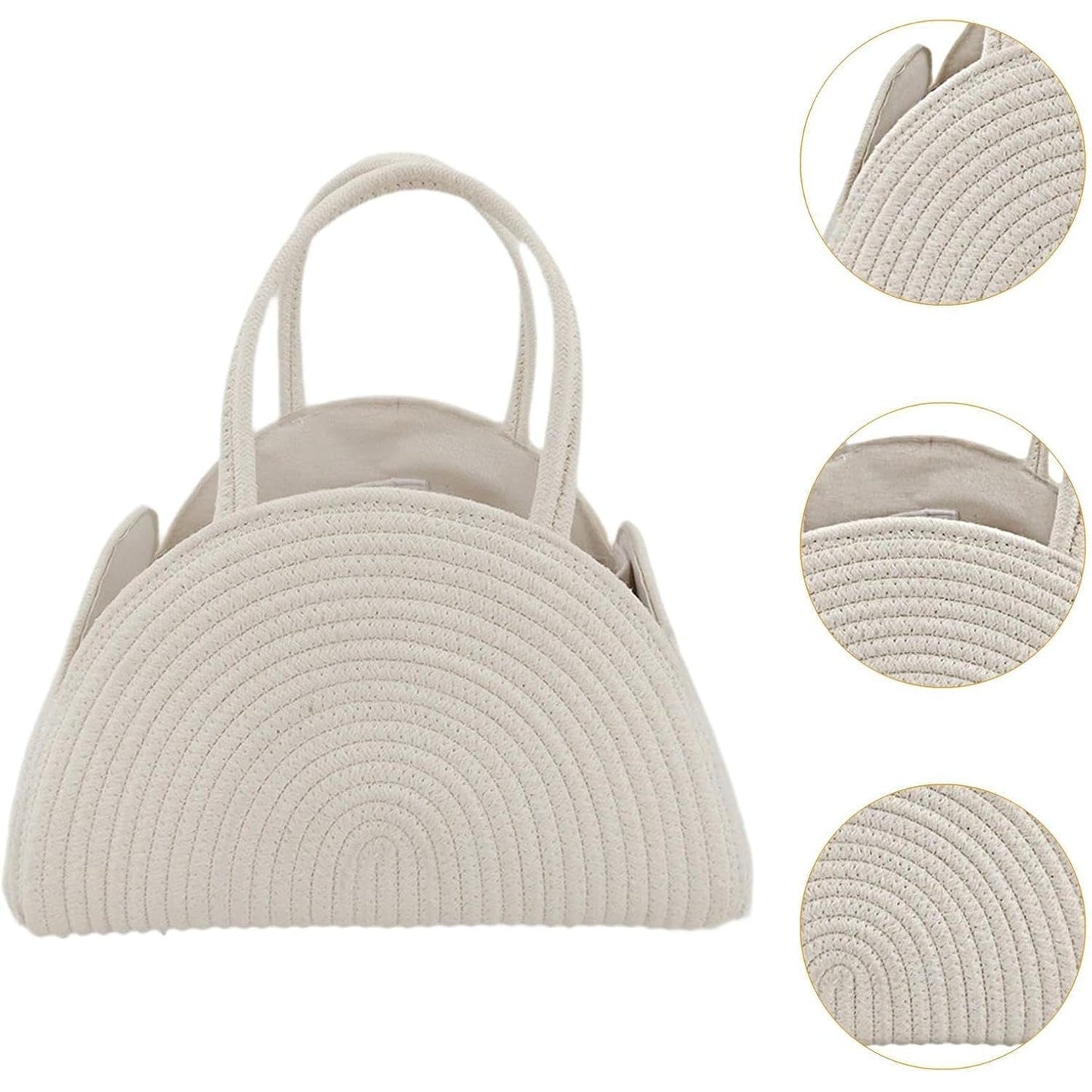 Little Baby Diaper Caddy Basket - Rainbow Beige