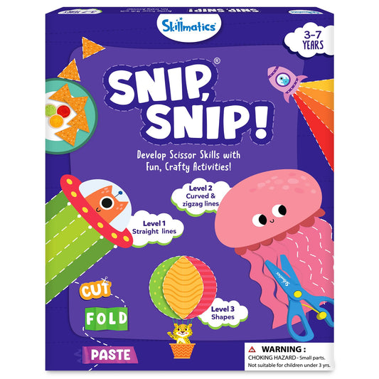 Skillmatics Scissor Skills Activity Book for Preschoolers – Snip Snip