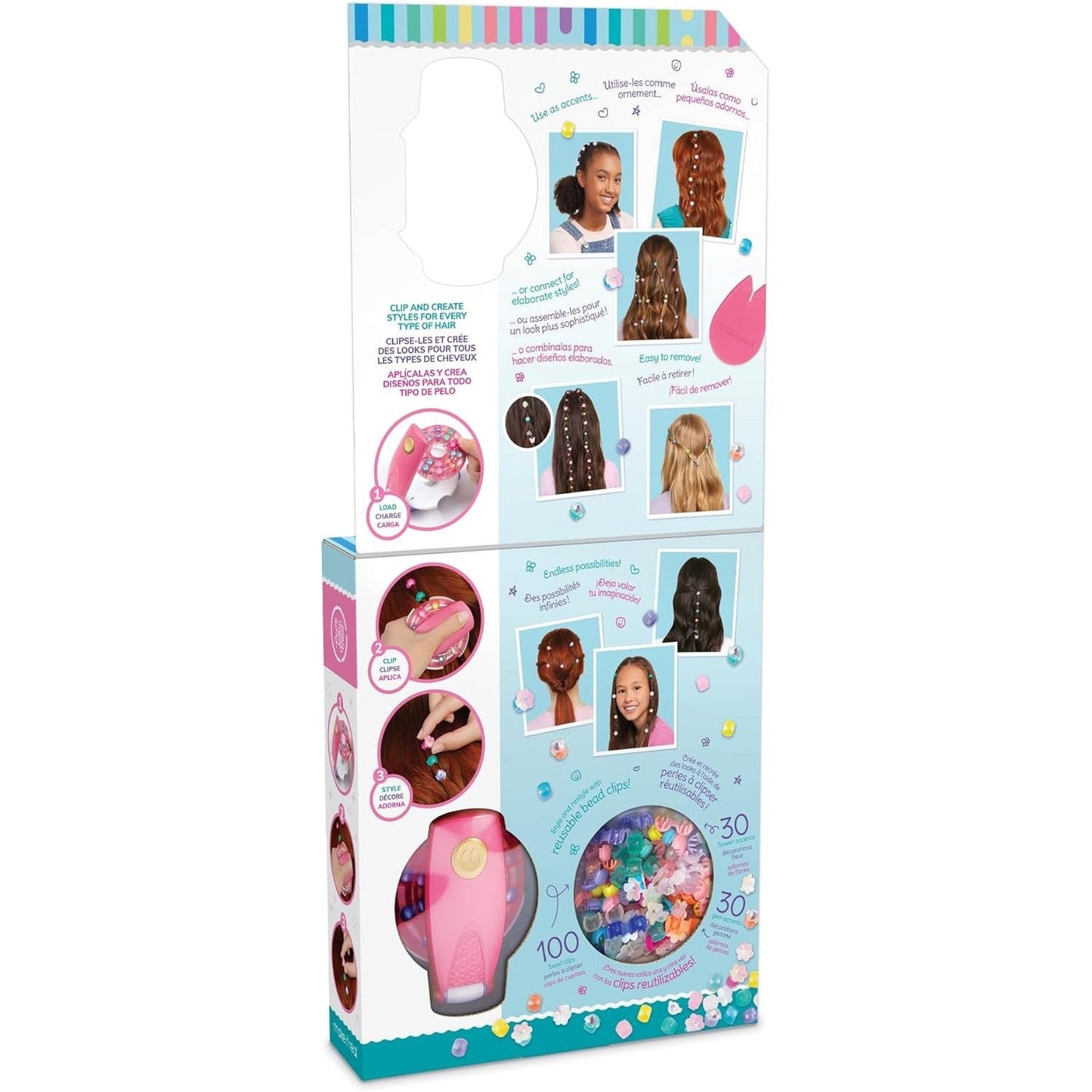 Snap N' Glam Hair Styling Set - Reusable Gems - Medaid International