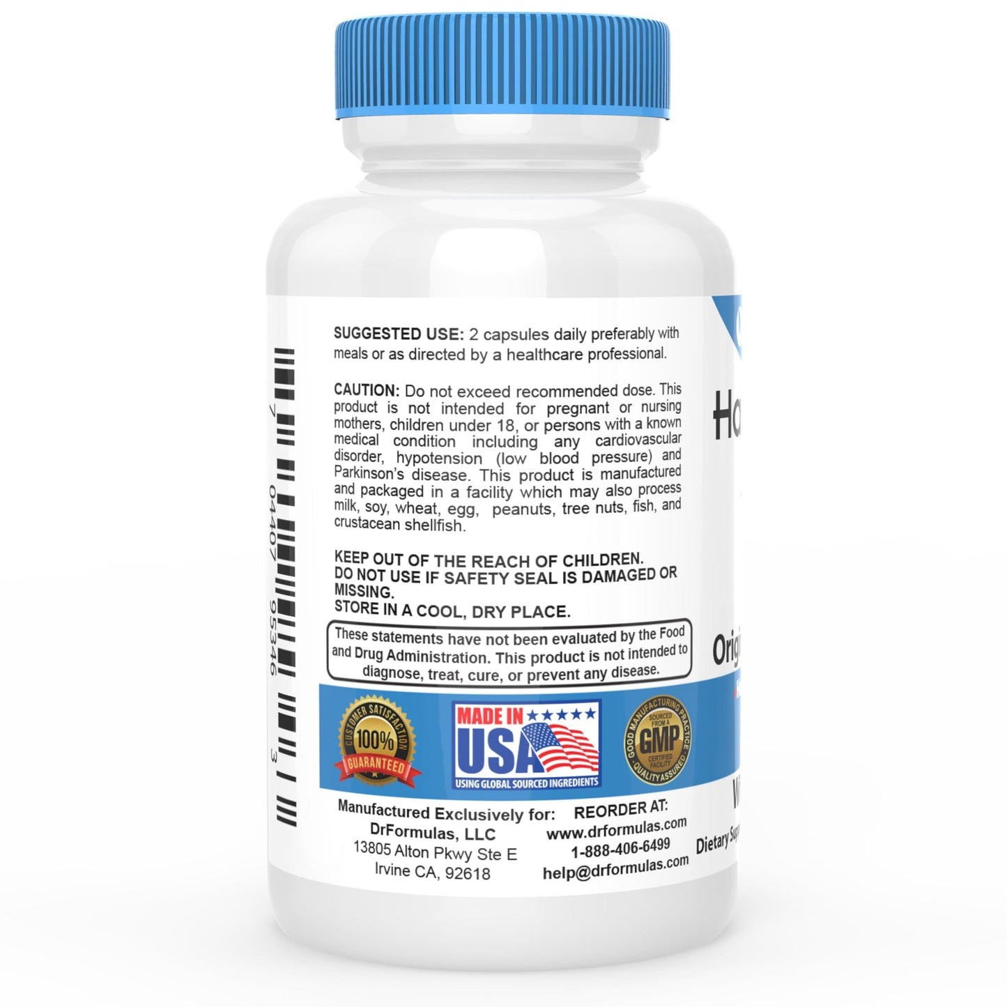 DrFormulas Original DHT Blocker Without Biotin | Hair Growth Supplement Pills for Women and Men, 45 Day Supply - Medaid International