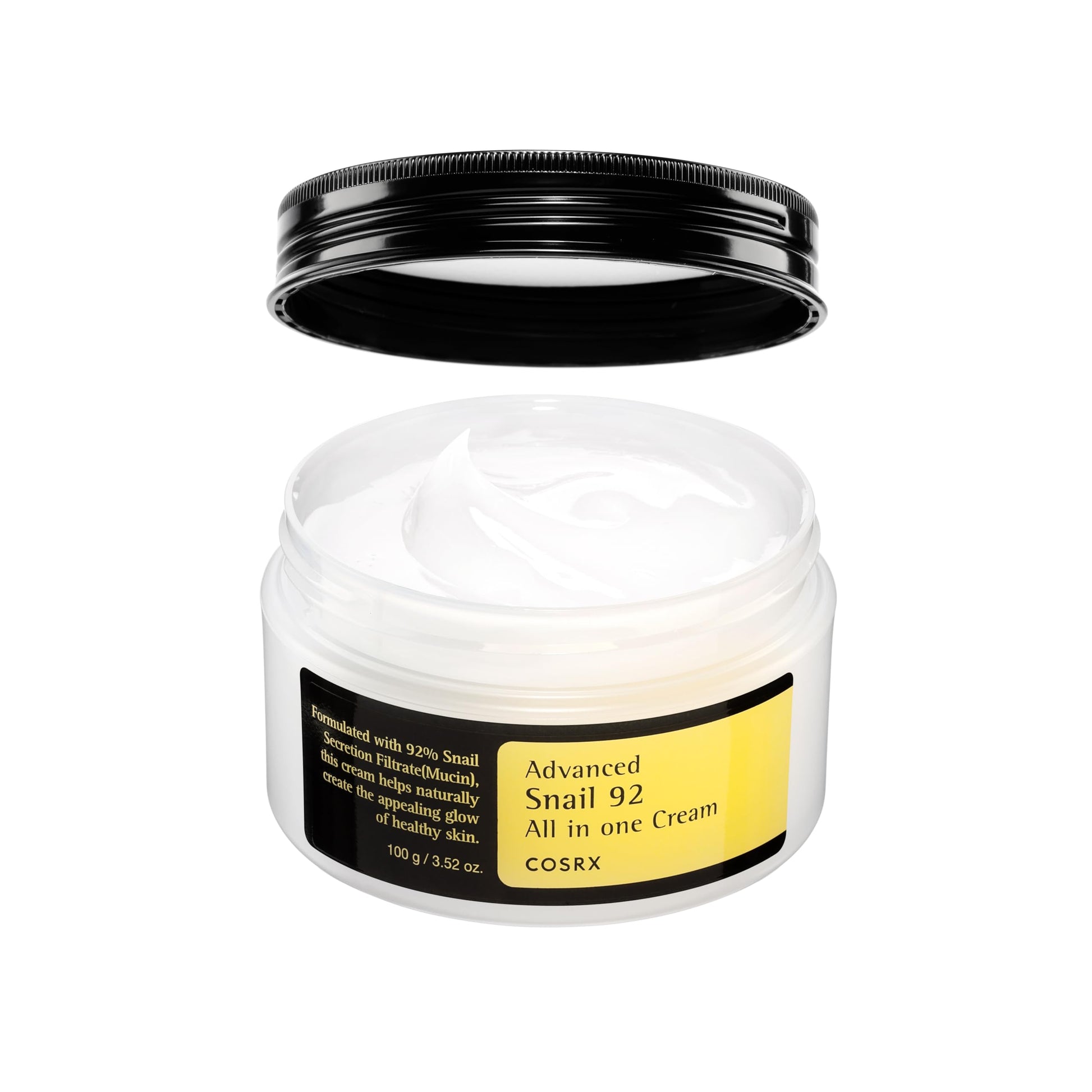 COSRX Snail Mucin 92% Face Moisturizer, 3.52 Oz, Lightweight Moisturing Cream for Soft, Glowy Skin, Korean Skin Care, Korean Moisturizer Face Cream, Stocking Stuffers for Women - Medaid International