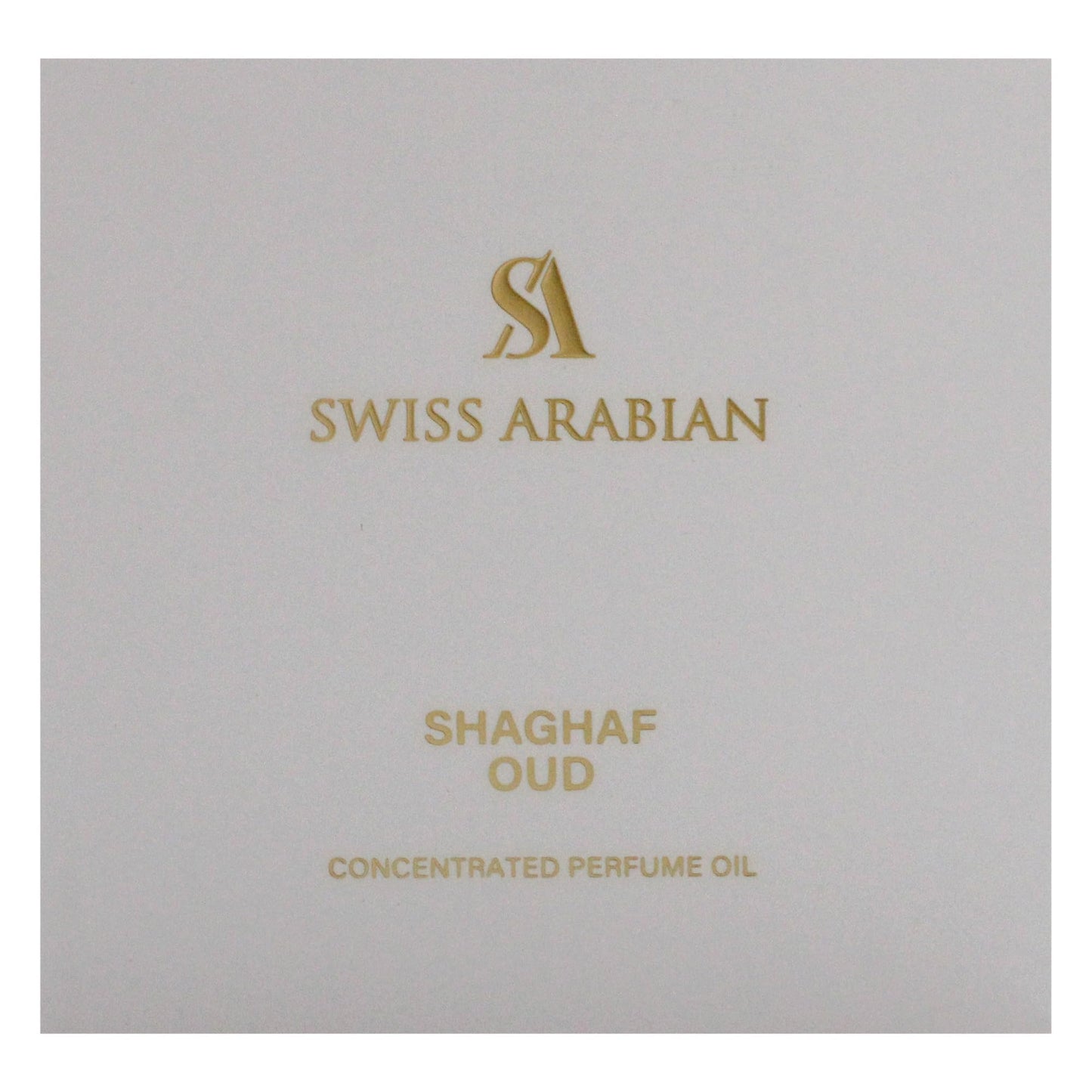 Swiss Arabian Shaghaf Oud - Luxurious Concentrated Perfume Oil - Long Lasting Artisan Perfume with Notes of Saffron, Praline, and Vanilla - 0.4 oz - Medaid International