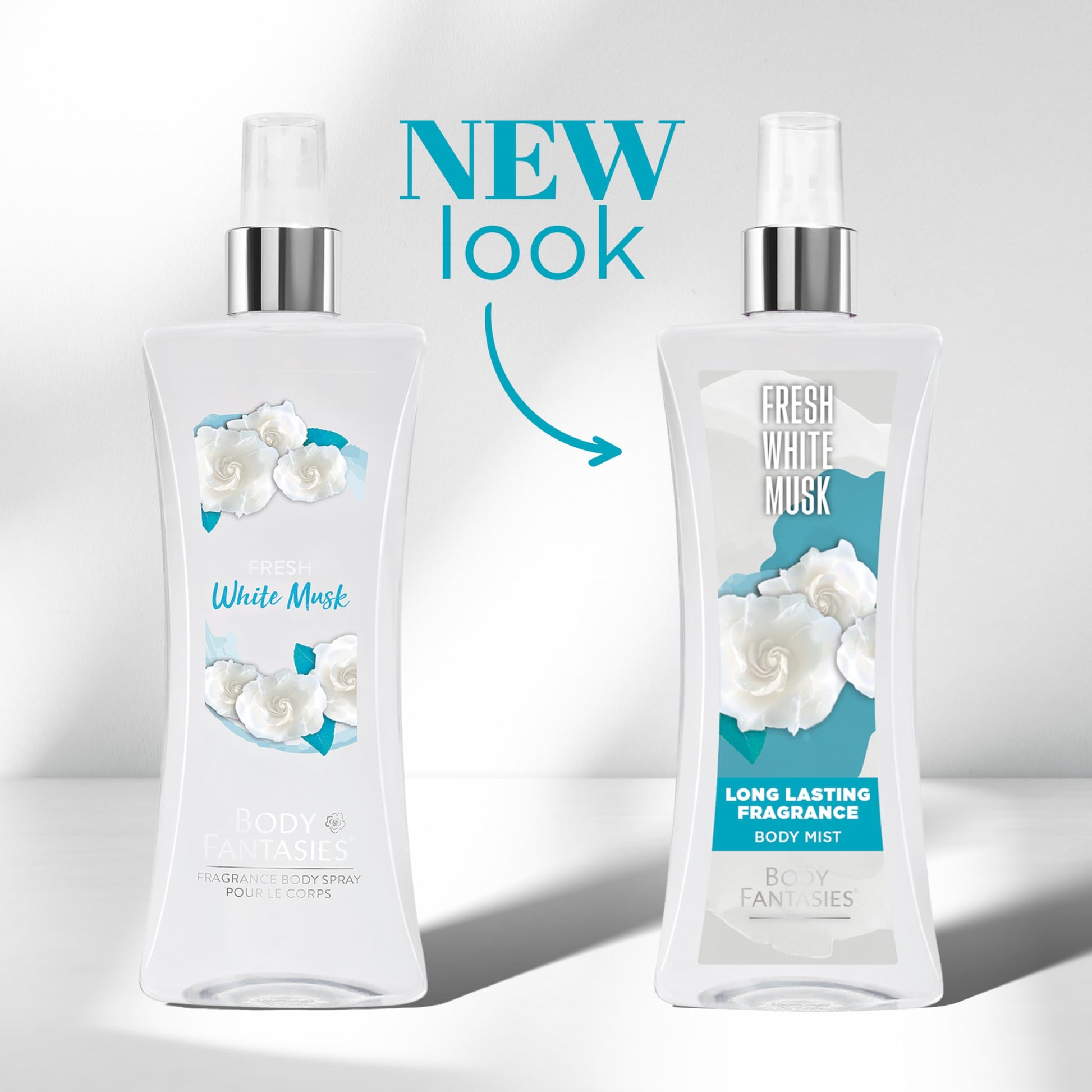 Body Fantasies Signature Fragrance Body Spray, Fresh White Musk, 8 Fluid Ounce - Medaid International
