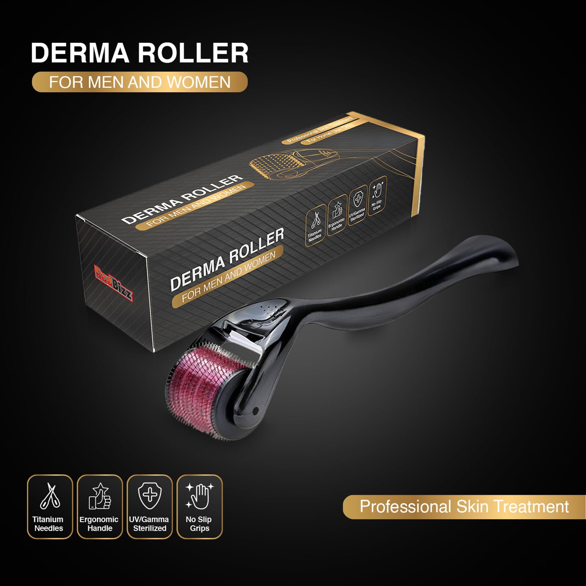 RadBizz Derma Roller and Storage Case - 0.25mm - Medaid International