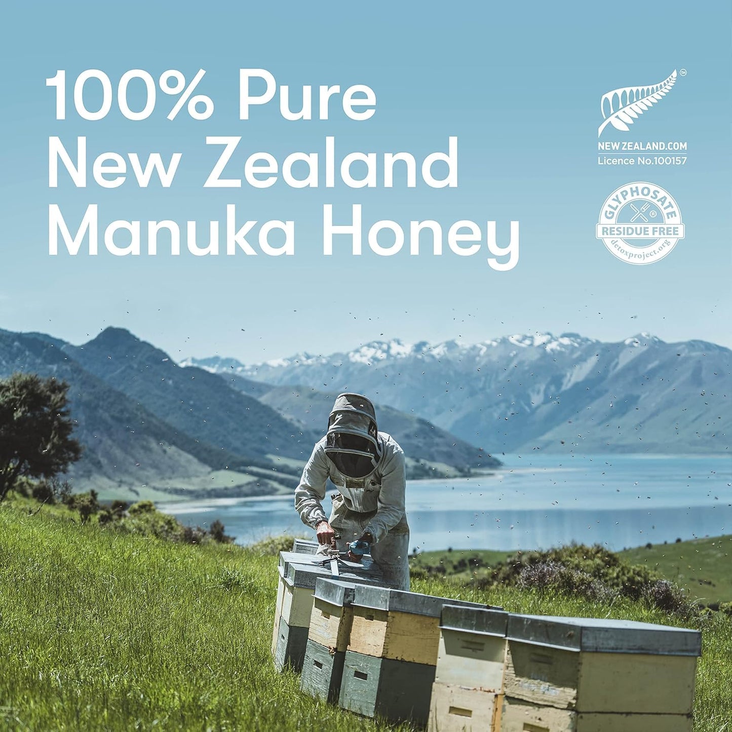 New Zealand Honey Co. Raw Manuka Honey UMF 10+ | MGO 263+, 8.8oz / 250g | Organic Medical Grade Manuka Honey for Daily Wellness, Skin Care & Dogs - Medaid International