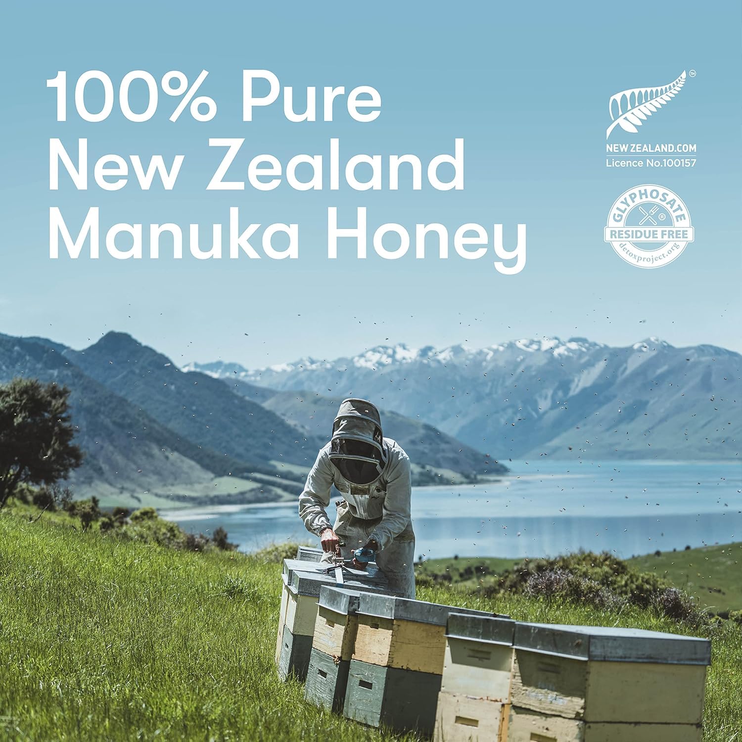 New Zealand Honey Co. Raw Manuka Honey UMF 10+ | MGO 263+, 8.8oz / 250g | Organic Medical Grade Manuka Honey for Daily Wellness, Skin Care & Dogs - Medaid International