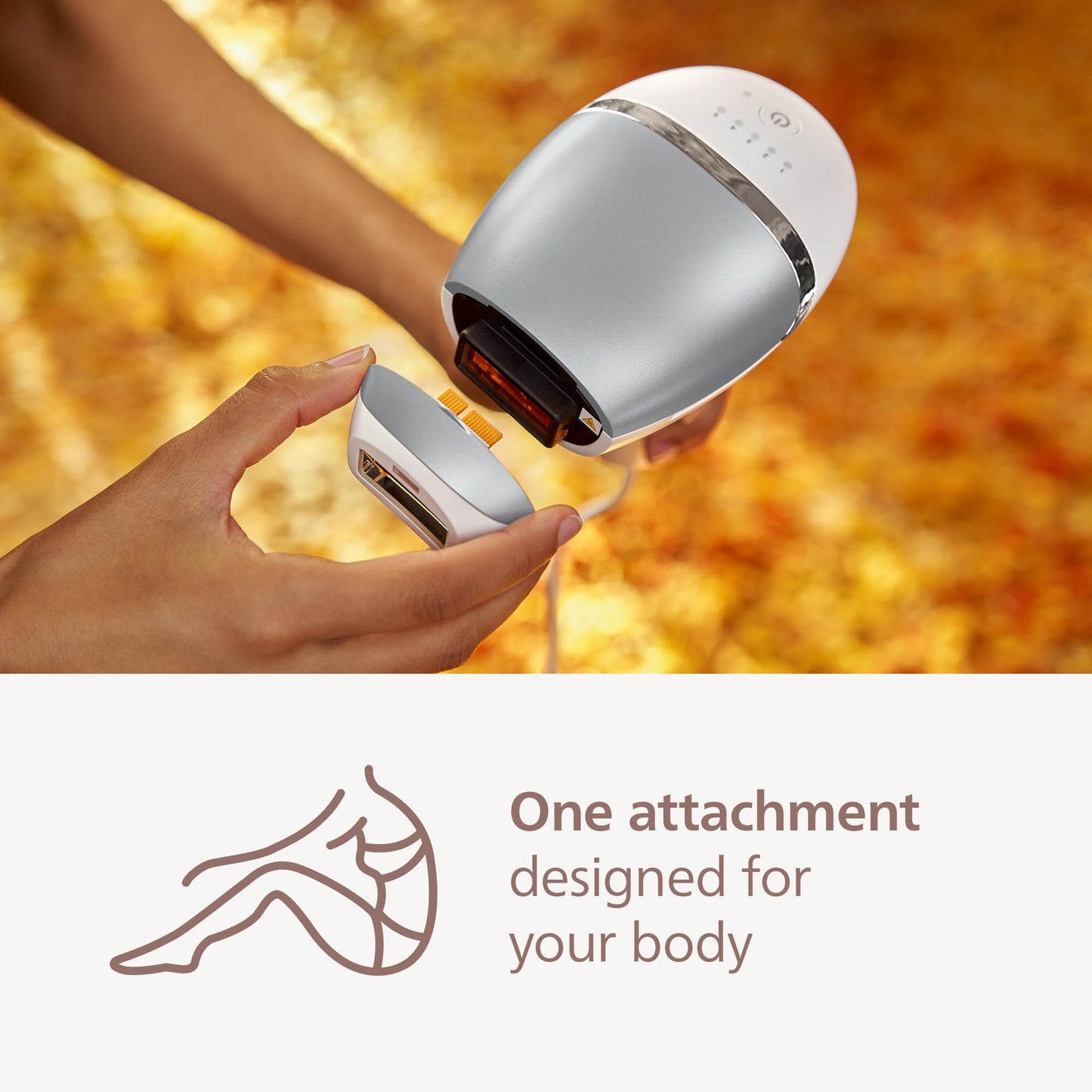 Philips Lumea 7000 Series IPL Hair Removal Device - Permanent Visible Hair Reduction Done at Home, SenseIQ Technology, Uniquely Curved Attachment for Body, for Women & Men, BRI931/03 - Medaid International