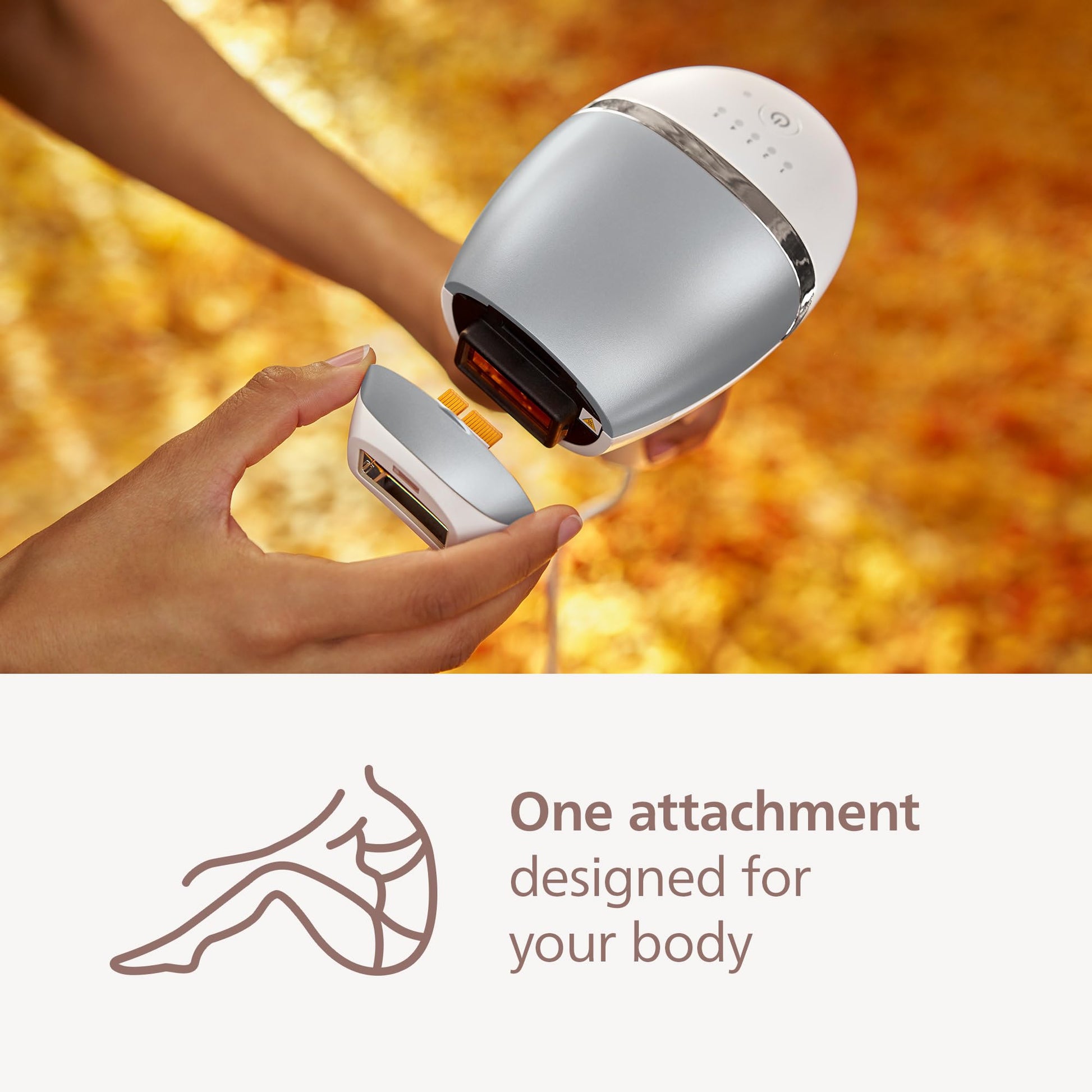 Philips Lumea 7000 Series IPL Hair Removal Device - Permanent Visible Hair Reduction Done at Home, SenseIQ Technology, Uniquely Curved Attachment for Body, for Women & Men, BRI931/03 - Medaid International