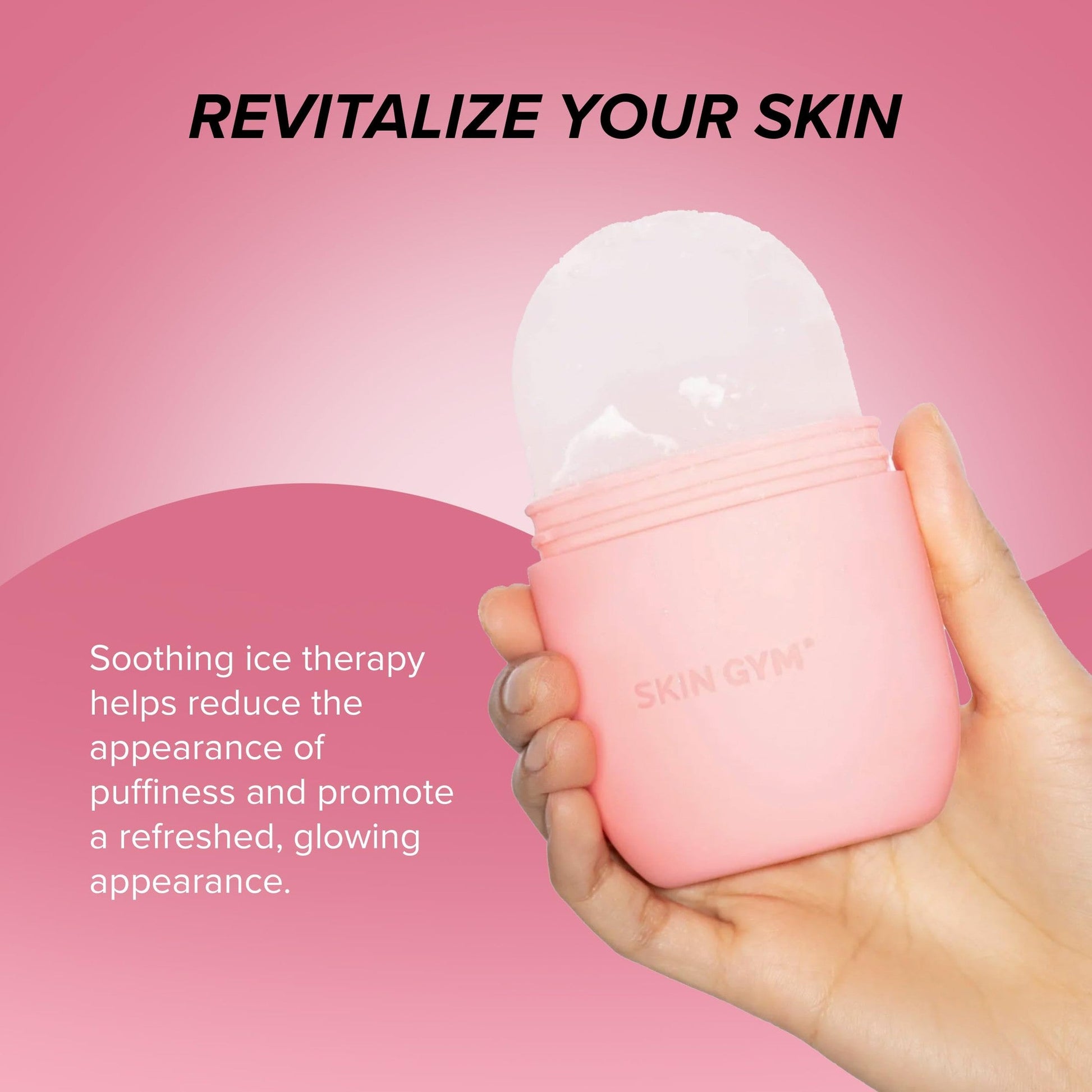 Skin Gym Ice Roller for Face, Depuffing & Cooling Tool, Minimizes Pores & Soothes Skin, Cold Therapy for Glowing Complexion - Medaid International
