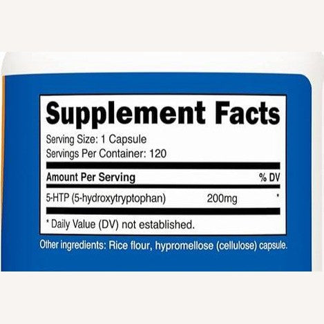 Nutricost 5-HTP, 200 mg, 120 Vegetarian Capsules