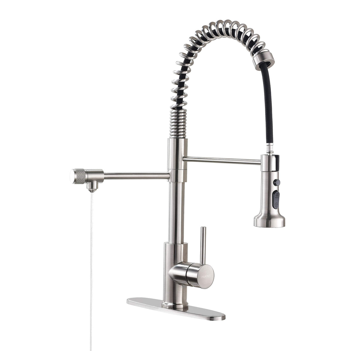 Drinking Water Faucet, Kitchen Faucet, Kitchen Sink Faucet, Water Filtration Faucet, Sink Faucet, Pull-Down Kitchen Faucets, Bar Water Filter Faucet, Matte Black, Stainless Steel, PB1030