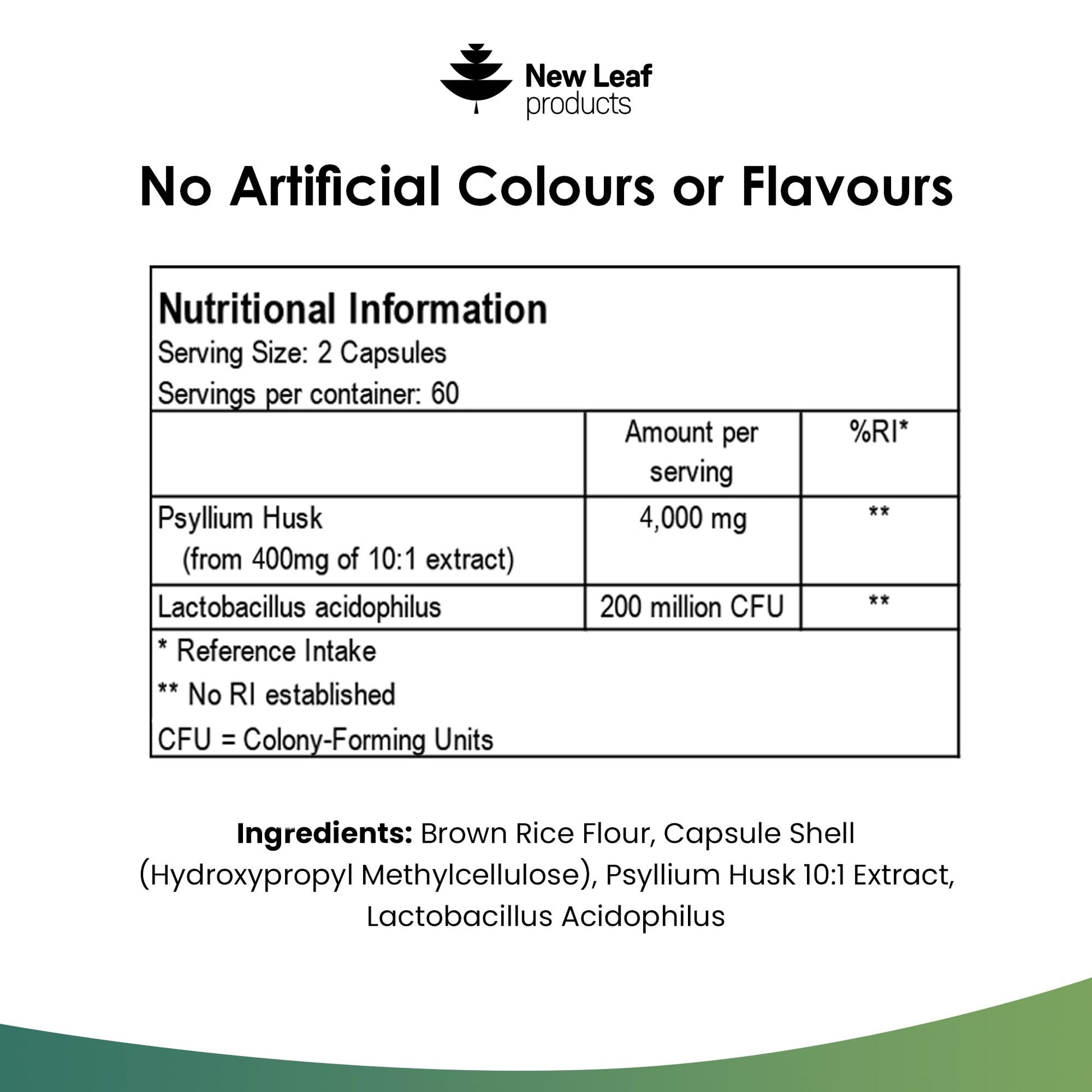 Psyllium Husk Capsules Enriched With Probiotics Fibre Supplement High Absorbency Strength Contributes Towards Gut And Digestive Health from Plantago Ovata Seeds, Ispaghula Husk, Gluten-Free Made in UK - Medaid International