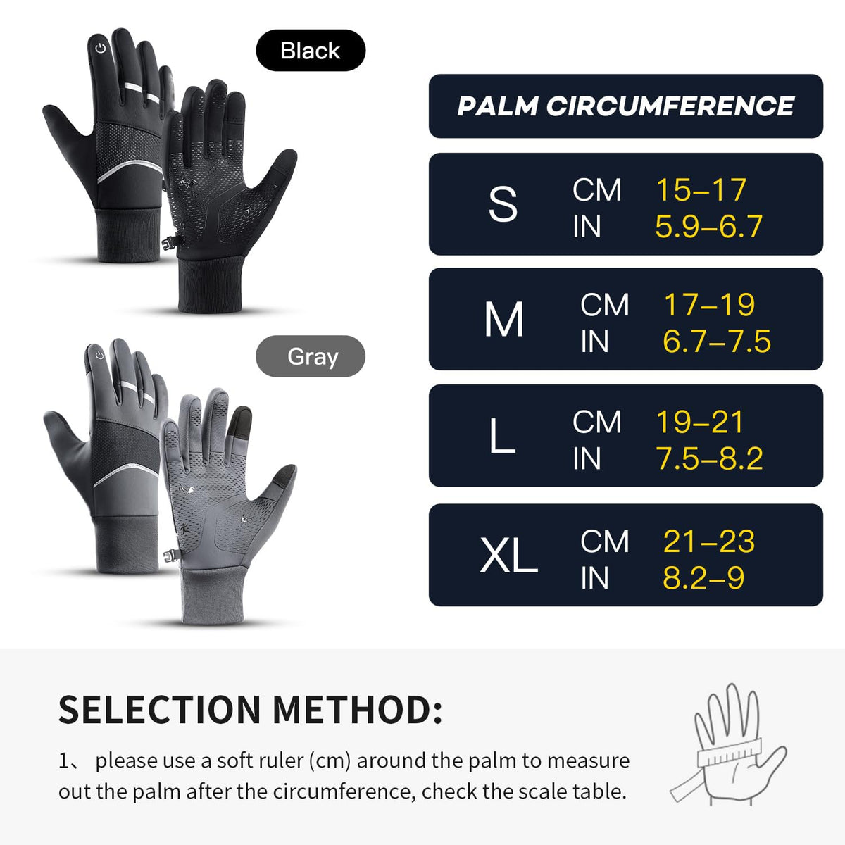 KASTWAVE Winter Gloves - Waterproof, Thermal, Touchscreen Friendly for Outdoor Sports, Running, Biking, and Driving - Unisex Design for Men and Women