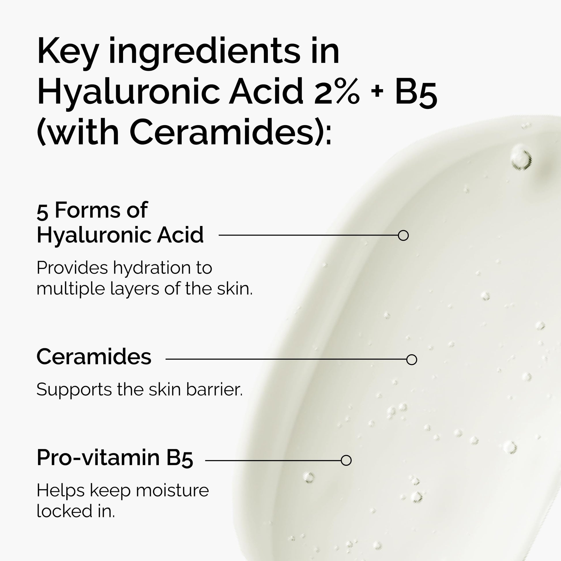 The Ordinary Hyaluronic Acid 2% + B5 (with Ceramides), Multi-Depth Hydration Serum for Plumper, Smoother Skin, 1 Fl Oz - Medaid International