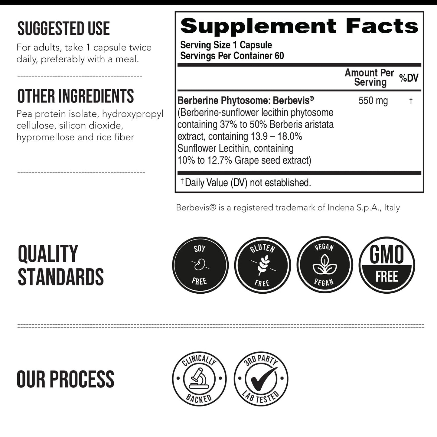 SoActive Berberine 550mg: 9.6X Higher Absorption, Clinically Studied, Optimized Phytosome | Supports Metabolism & AMPK Activation | Non-GMO, Soy-Free | Clinically Validated Dose | 60 Servings - Medaid International
