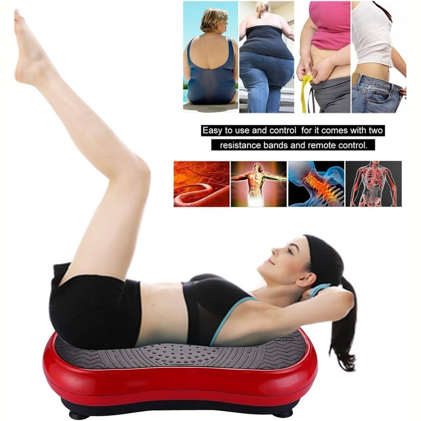VITALmaxx Black Vibration Plate – 99 Levels, 10 Programs, Made in Germany