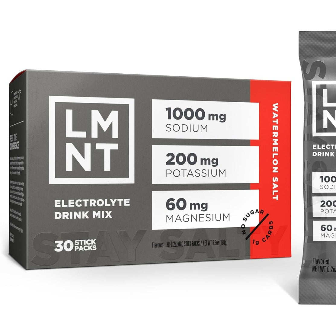 LMNT Zero-Sugar Electrolytes - Citrus Salt - Hydration Powder Packets | No Dodgy Ingredients | Keto & Paleo Friendly | 30 Sticks
