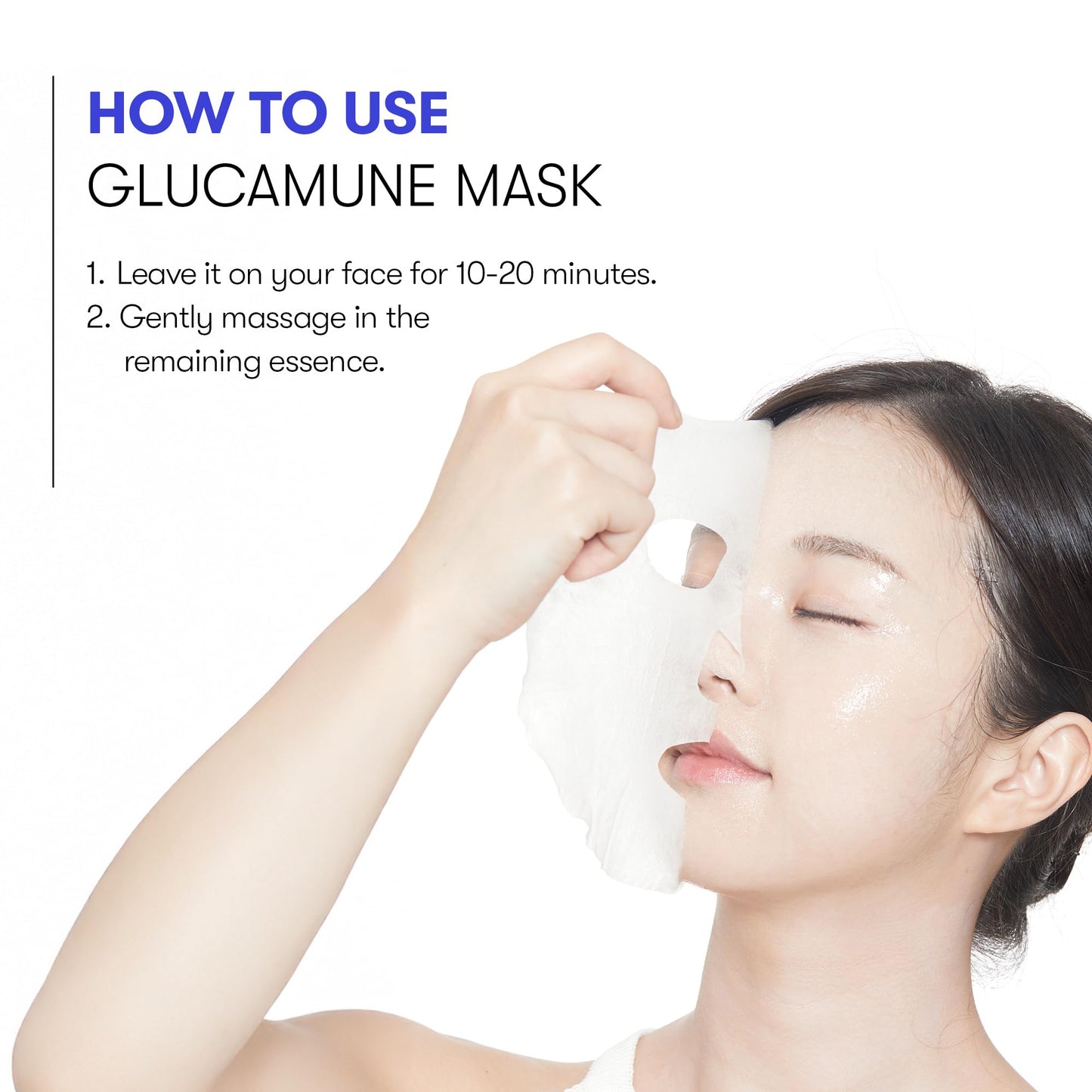 VT COSMETICS Glucamune Mask, Hydrating Vegan Sheet Mask for Face, Hypoallergenic, Fragrance-Free, for Dry & Sensitive Skin, Beta-Glucan, Glucosamine, Glass Skin Glow, Korean Skincare (10 pcs) - Medaid International