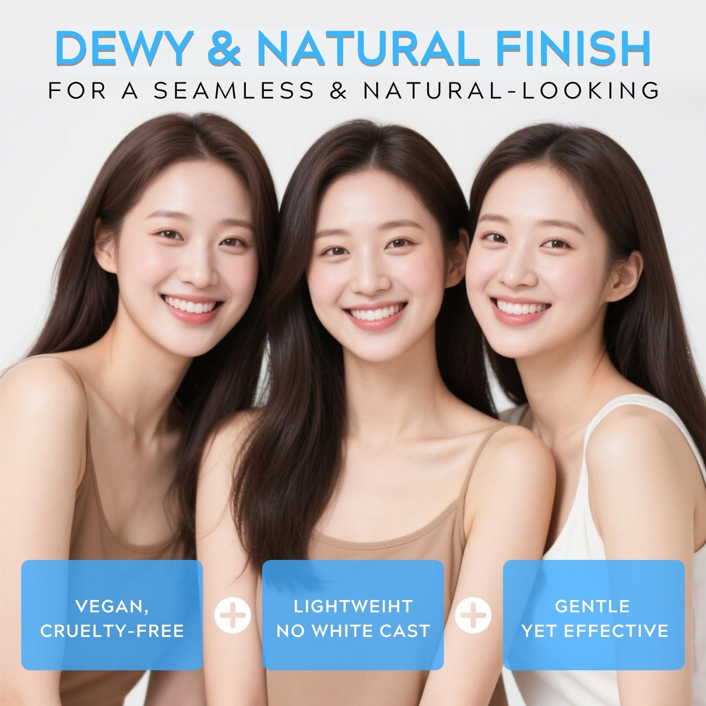 ISHERBIN 𝐶𝑒𝑛𝑡𝑒𝑙𝑙á Sunscreen SPF 50, Hyalu Cica Water-Fit Sun Serum, Face Sun Screen Long-Lasting Protection, Cen-tella Madagascar Sunscreen, NO White Cast - Dry Oily Korean Skincare (Blue 1) - Medaid International