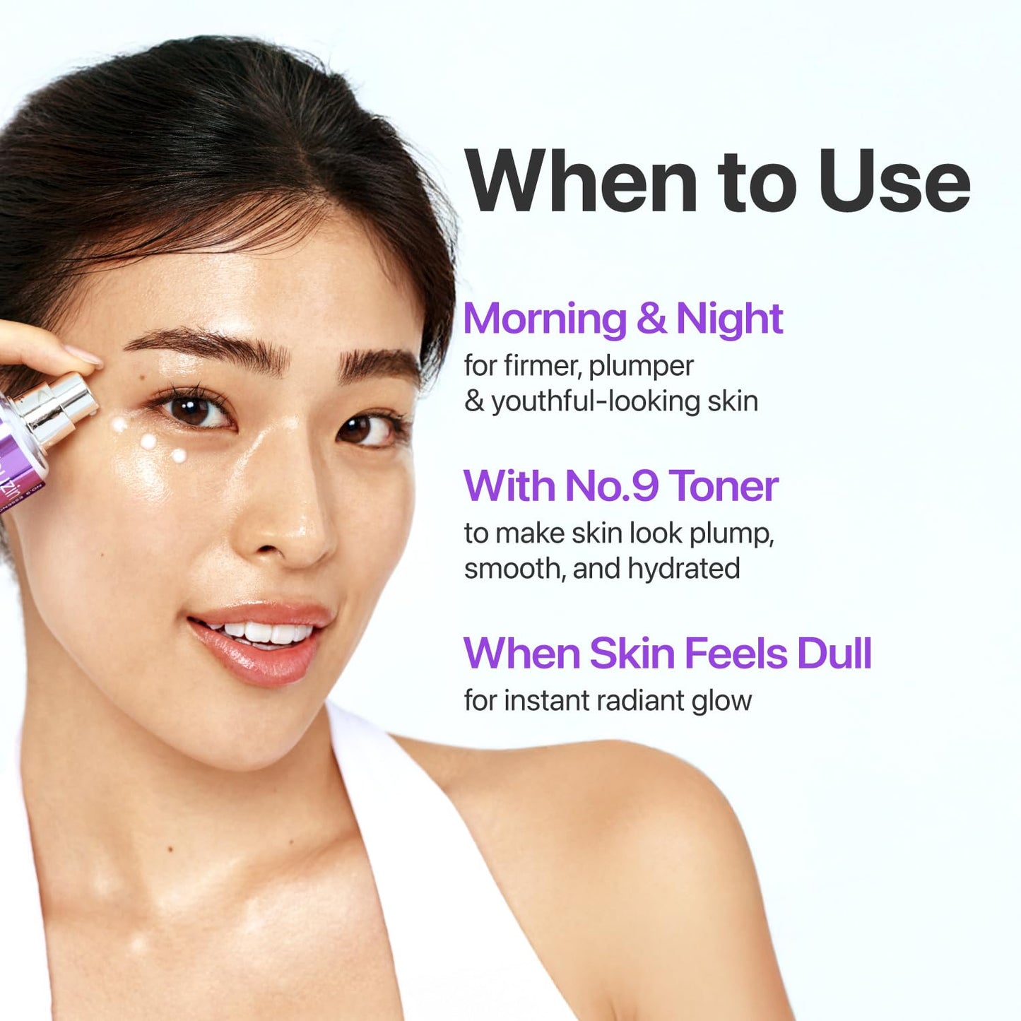 numbuzin No.9 Essence | NAD+ BIO Lifting-sil Essence | Firming, Reduce Wrinkles, Fine Lines | Peptides, NAD+ | Serum for Sagging, Aging, Dull Skin | 1.69 fl. oz. - Medaid International