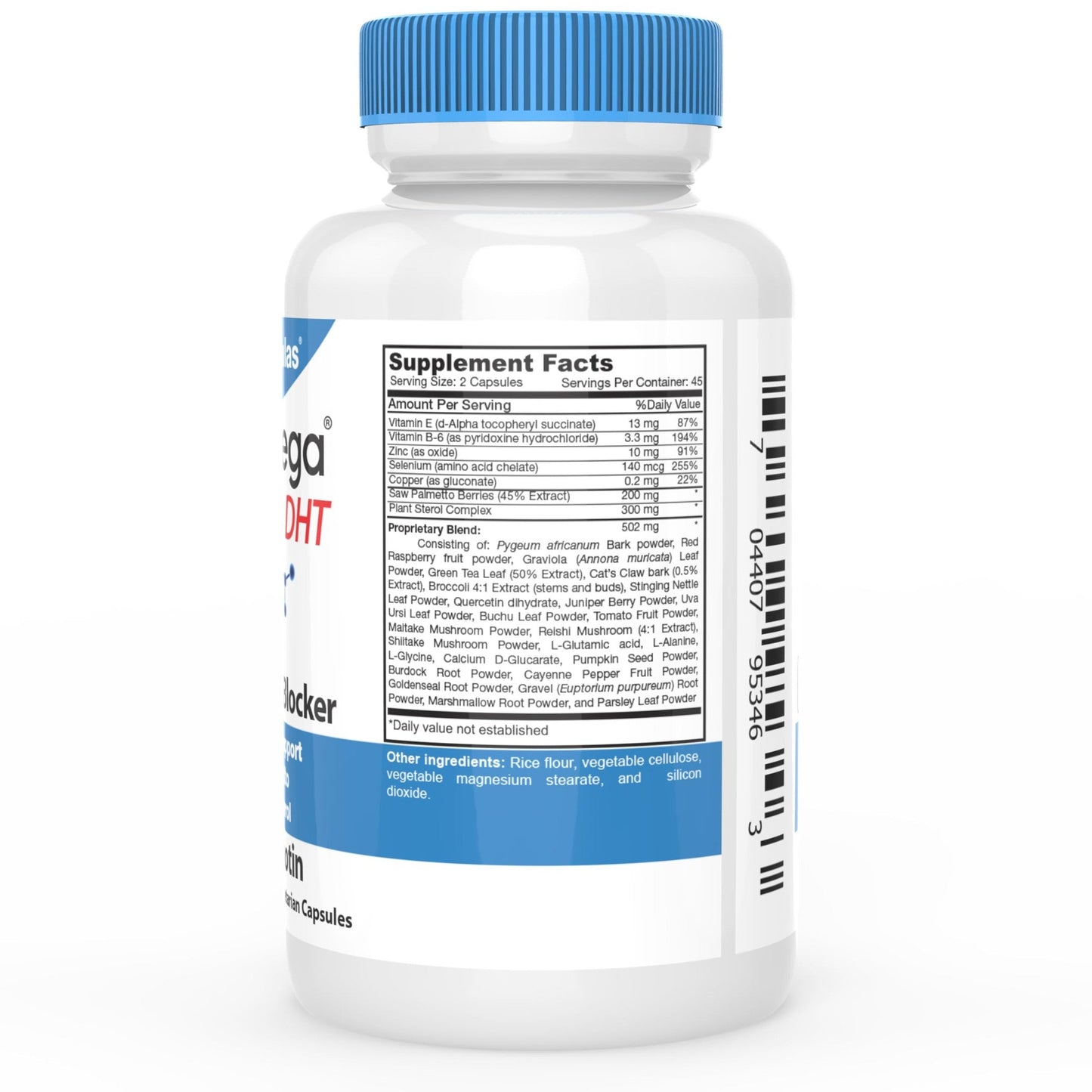 DrFormulas Original DHT Blocker Without Biotin | Hair Growth Supplement Pills for Women and Men, 45 Day Supply - Medaid International