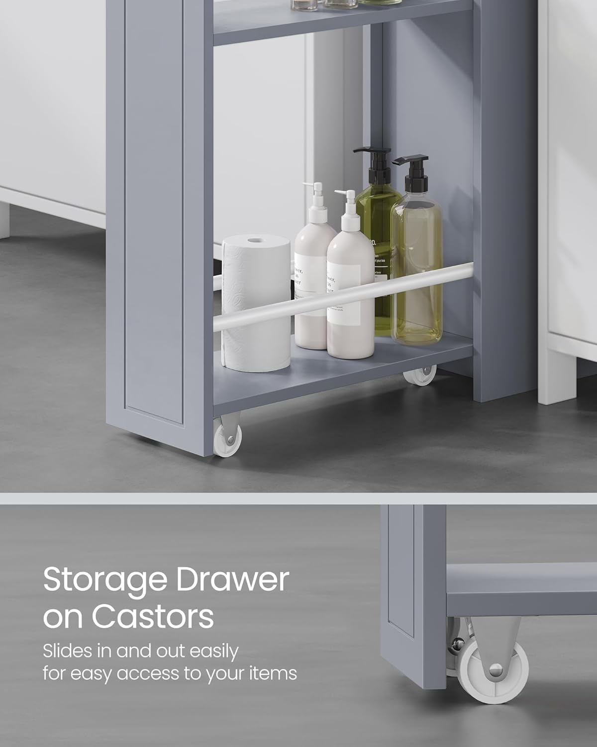 VASAGLE Small Bathroom Cabinet BBC847G02