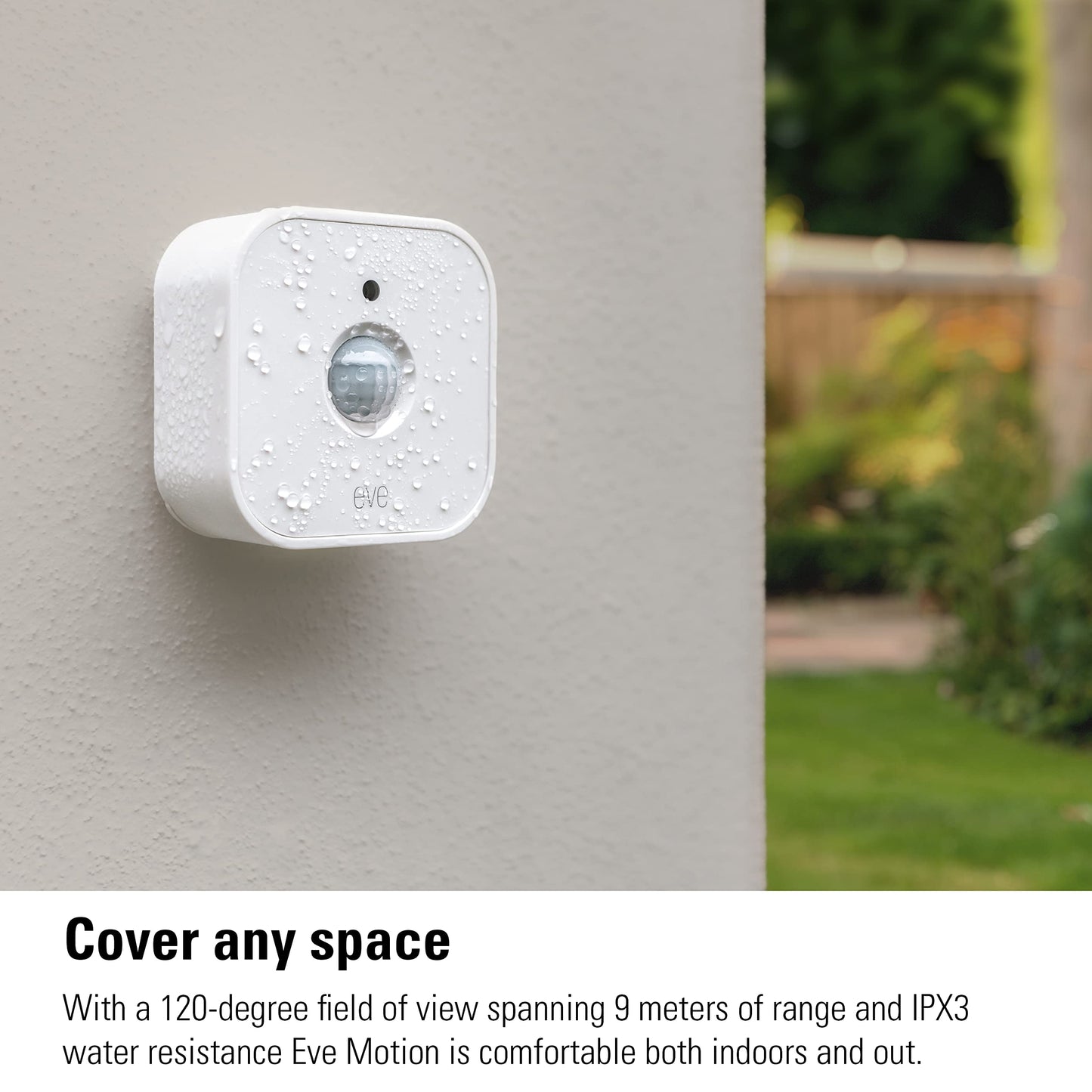 Eve Eve Motion (Matter) White Motion Detector, IPX3 Water Resistance, Light Sensor, 9 m Detection Range, Battery Powered, Matter-enabled, Thread-enabled - Medaid International