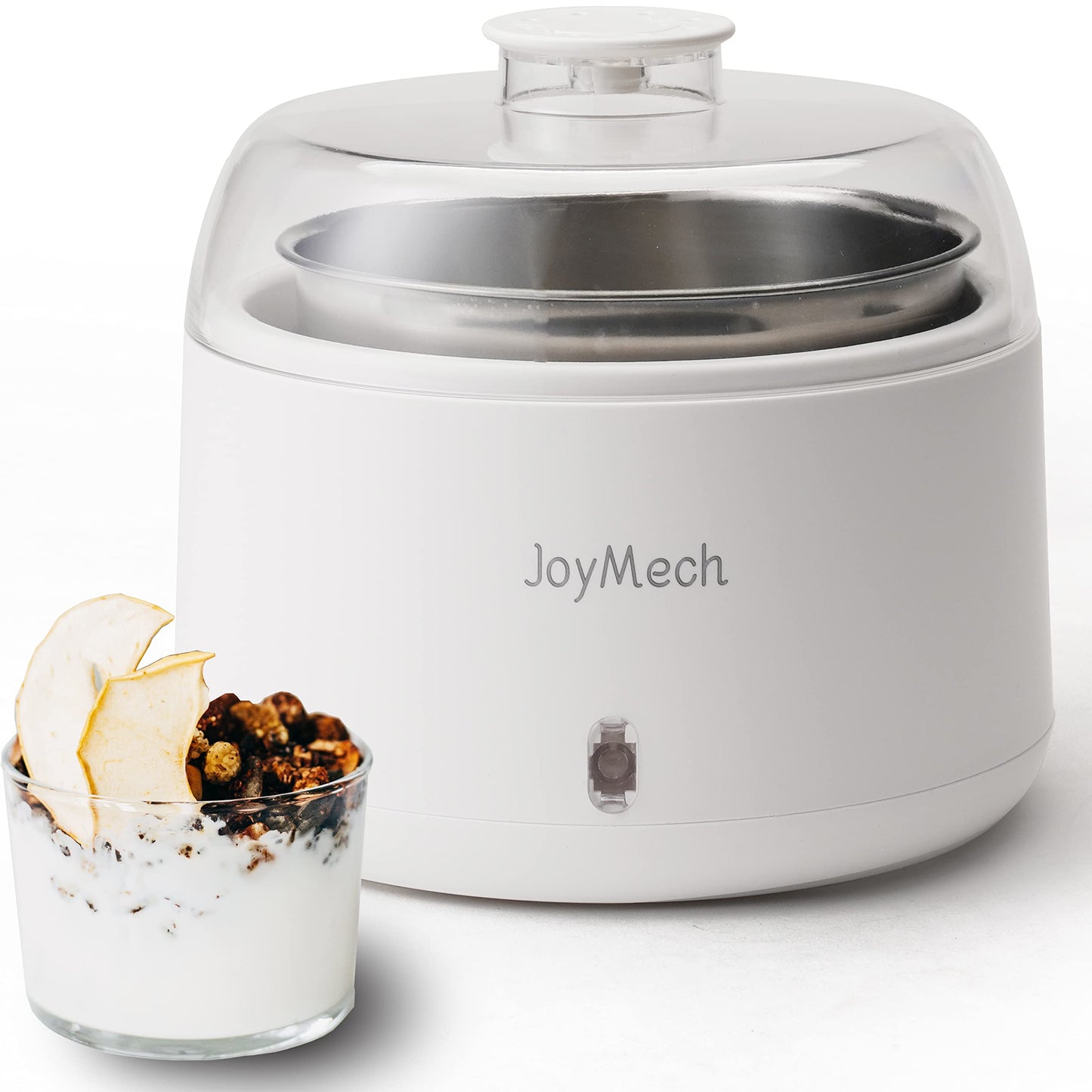 JoyMech Yogurt Maker, Compact Greek Yogurt Maker Machine with Constant Temperature Control, Stainless Steel Container, 1 Quart for Home Organic Yogurt - Medaid International