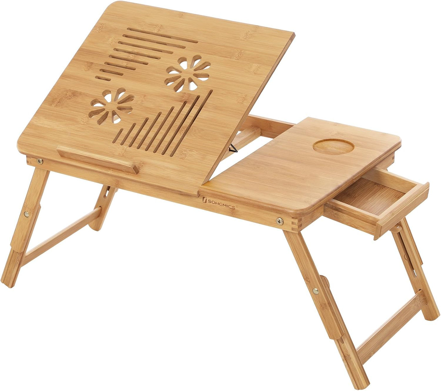 SONGMICS Bamboo Laptop Desk LLD002