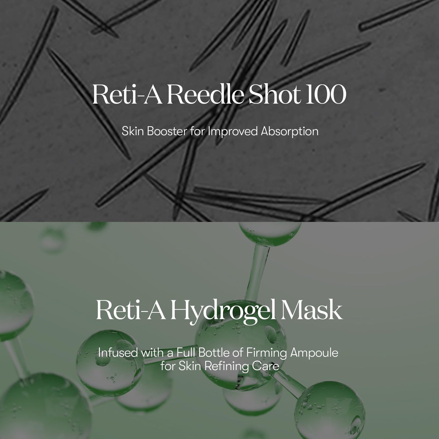 VT COSMETICS Reti-A Reedle Shot 100 2-Step Hydrogel Mask(34.5gx4ea), Intensive Tightening, Exosome Retinol, Overnight Melting Mask, Ideal for Retinol Beginners, Korean Facial Mask - Medaid International