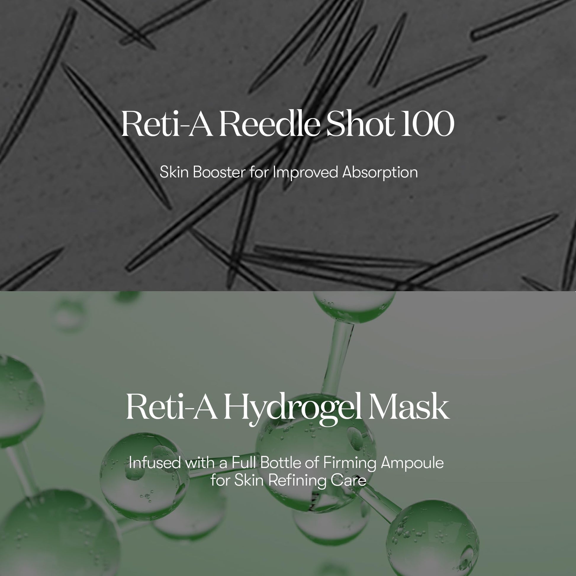 VT COSMETICS Reti-A Reedle Shot 100 2-Step Hydrogel Mask(34.5gx4ea), Intensive Tightening, Exosome Retinol, Overnight Melting Mask, Ideal for Retinol Beginners, Korean Facial Mask - Medaid International