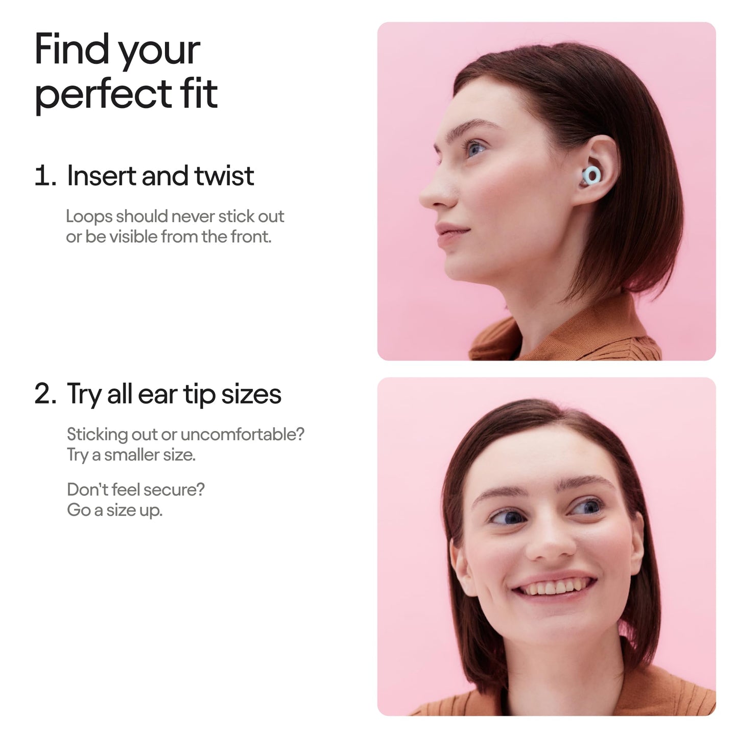 Loop Quiet 2 Ear Plugs Ultra-Comfy Reusable Noise-Reducing Earplugs for Sleep, Deep Focus, Travel, Sensitivity | Flexible Hearing Protection | Customizable Fit | 24dB (SNR) Noise Reduction