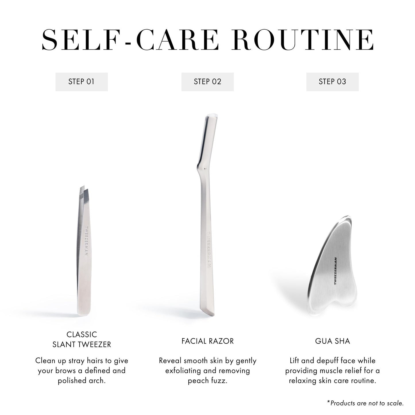 Tweezerman Stainless Steel Gua Sha Massager - Medaid International