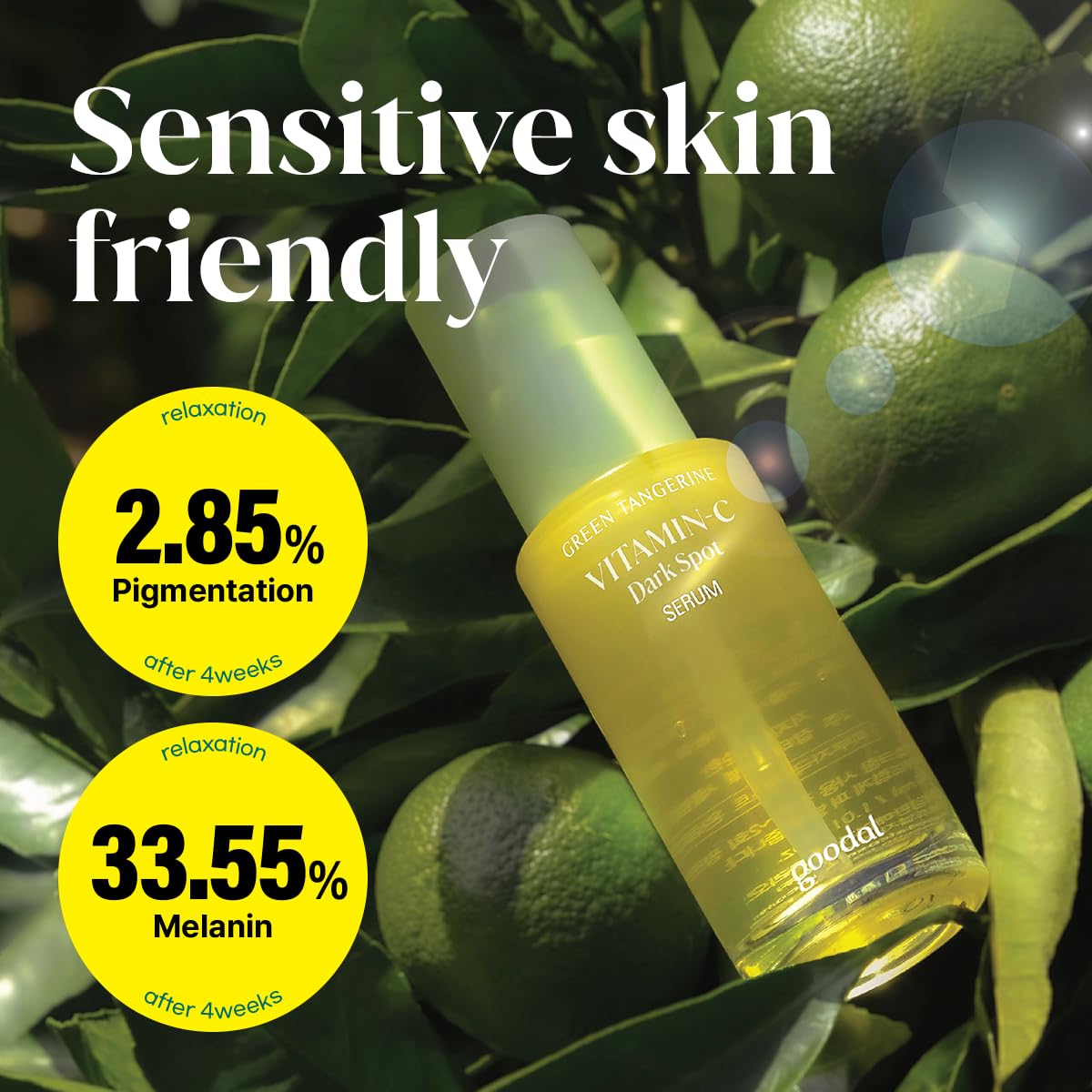GOODAL Green Tangerine Vitamin C Serum, Korean Skin Care - Advanced Version 1.02 fl oz - Medaid International