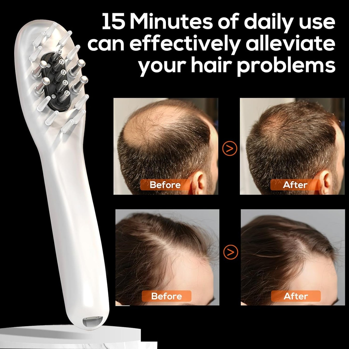 Laser Therapy Hair Growth Comb,Model: Lasercomb-001, Promote Hair Growth in Women and Men,Laser Comb is a Hand-Held Comb-Shaped Low Level Laser Therapy Device - Medaid International