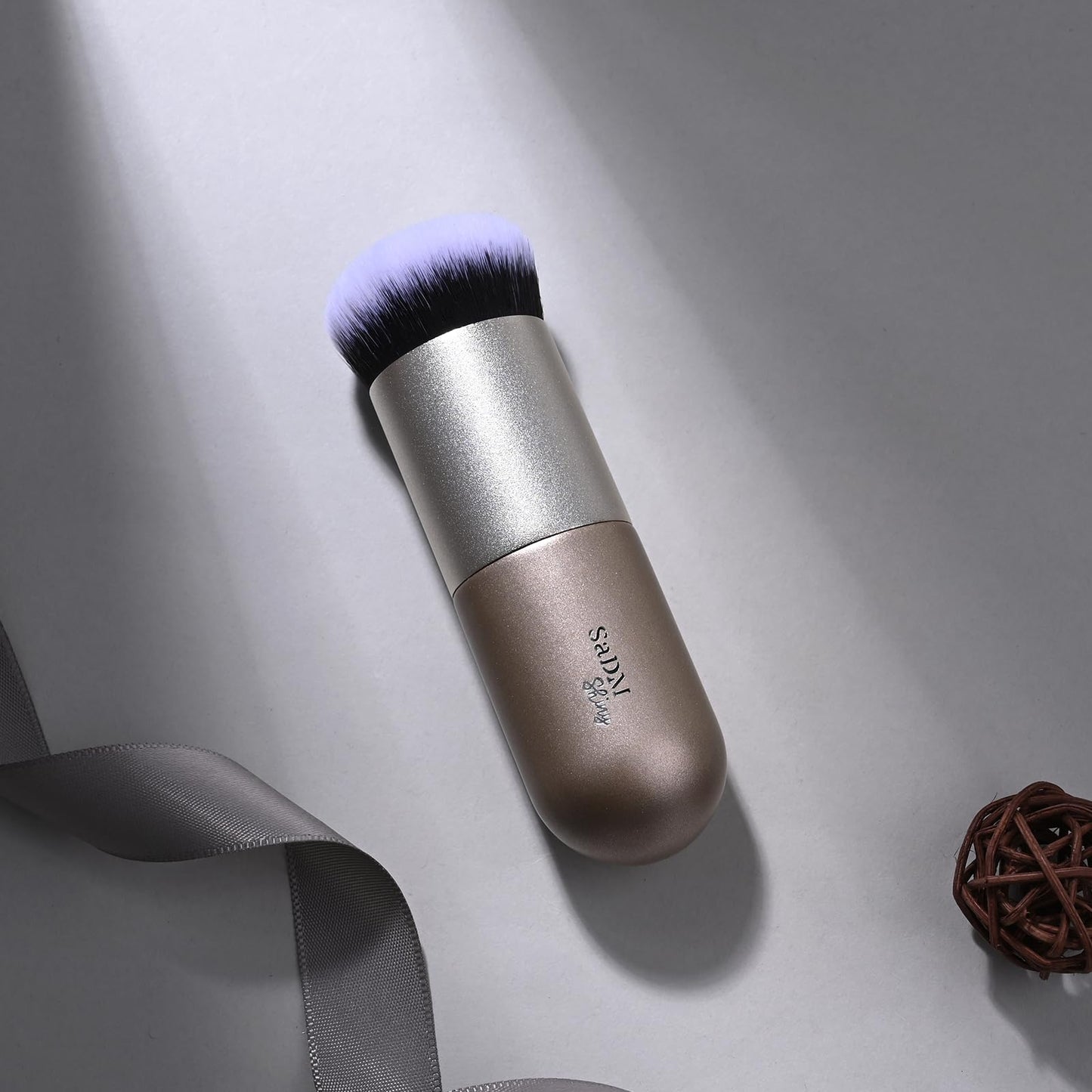 Kabuki Makeup Brush - Blender Brush for Powder, Cream, Liquid Foundation, Sunscreen, Blush Blending & Bronzer - Professional Make Up Brush - Full Face Makeup Brush - Vegan & Cruelty Free - Medaid International