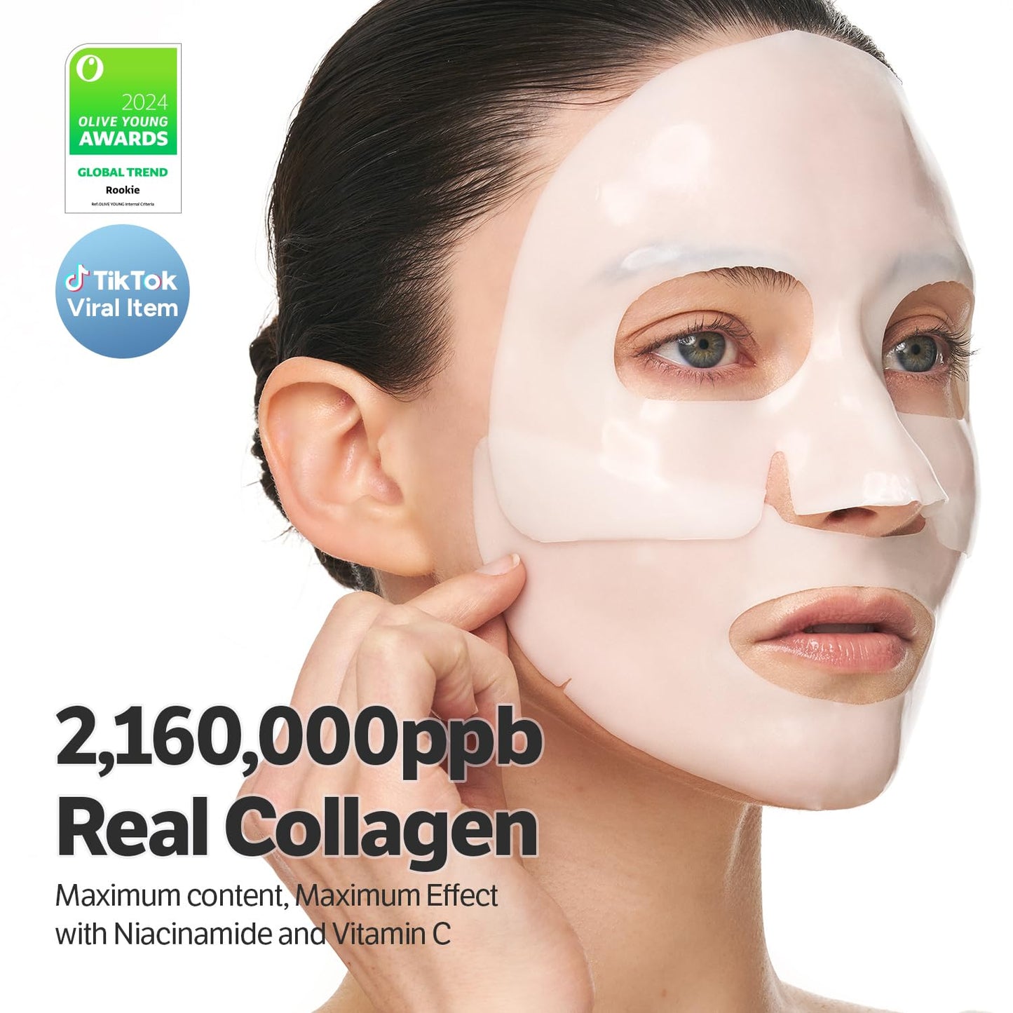 SUNGBOON EDITOR Deep Collagen Niacin-Vita C Overnight Mask | Brightening & Wrinkle Care Mask | 2,160,000PPB Collagen + Niacinamide + Vita C | Stocking Stuffers for Women | Korean Skincare, 4ea - Medaid International