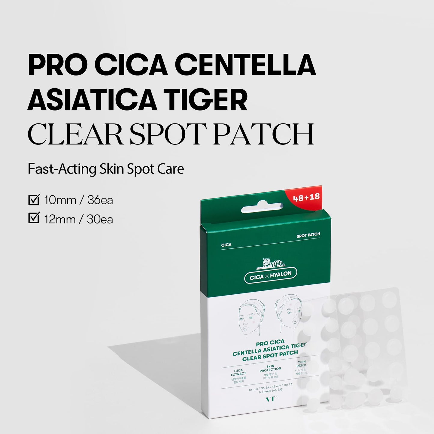 VT COSMETICS Pro CICA Centella Spot Patch (66 Count) - Medaid International