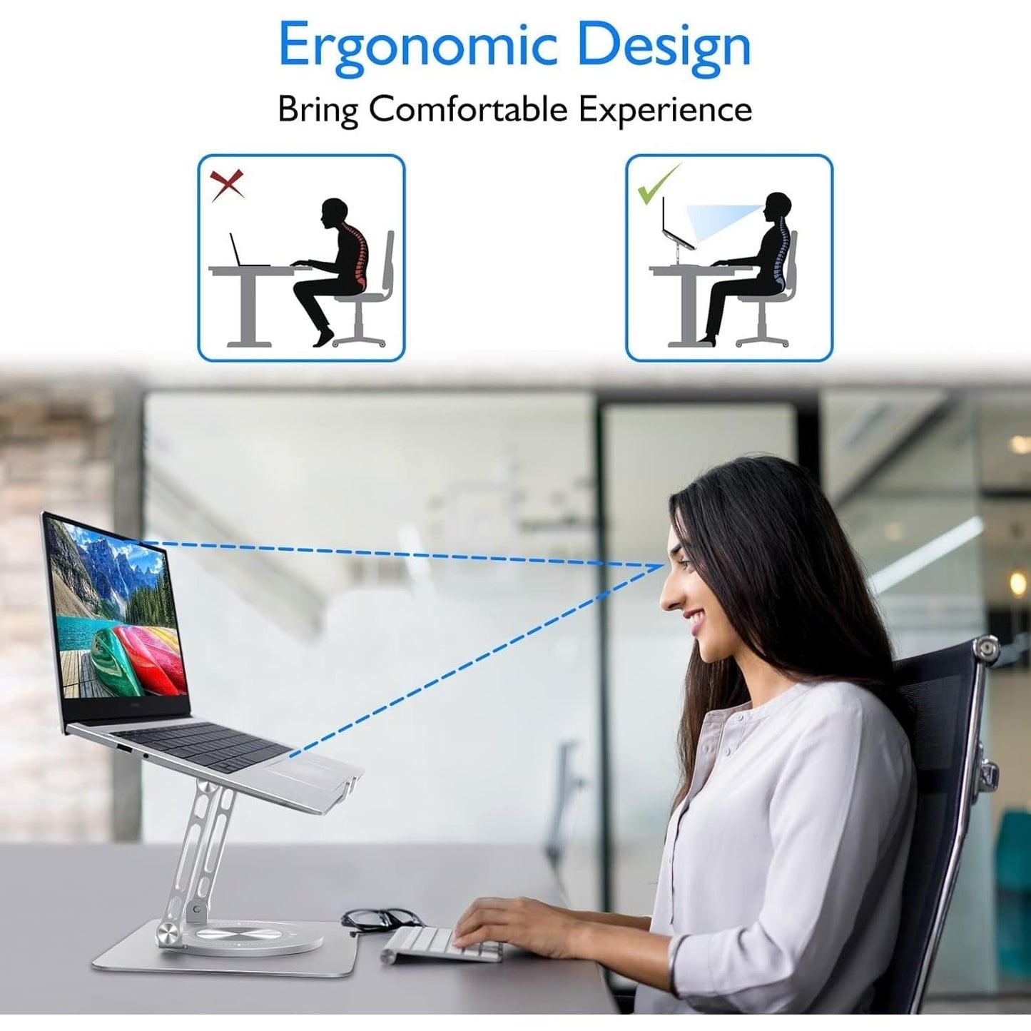 360° Rotating Laptop Stand
