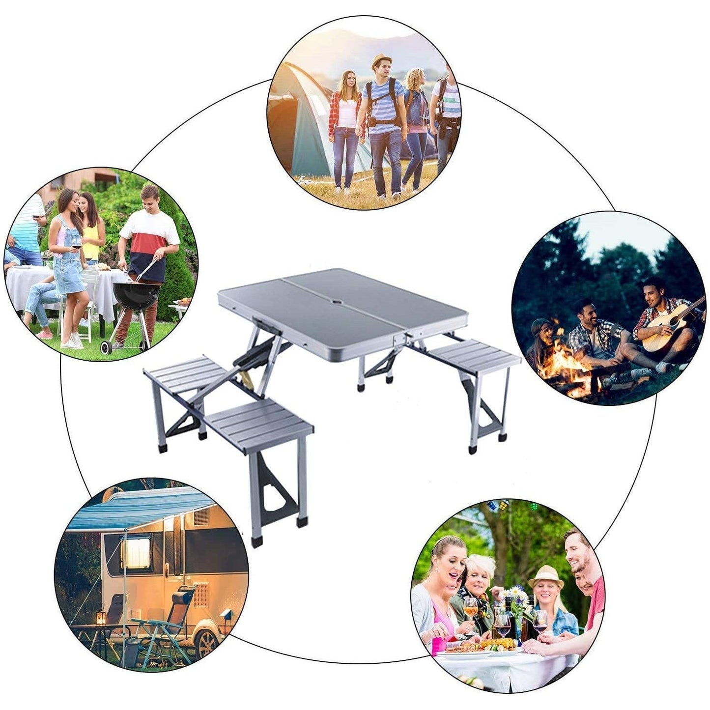Foldable Space-Saving Table