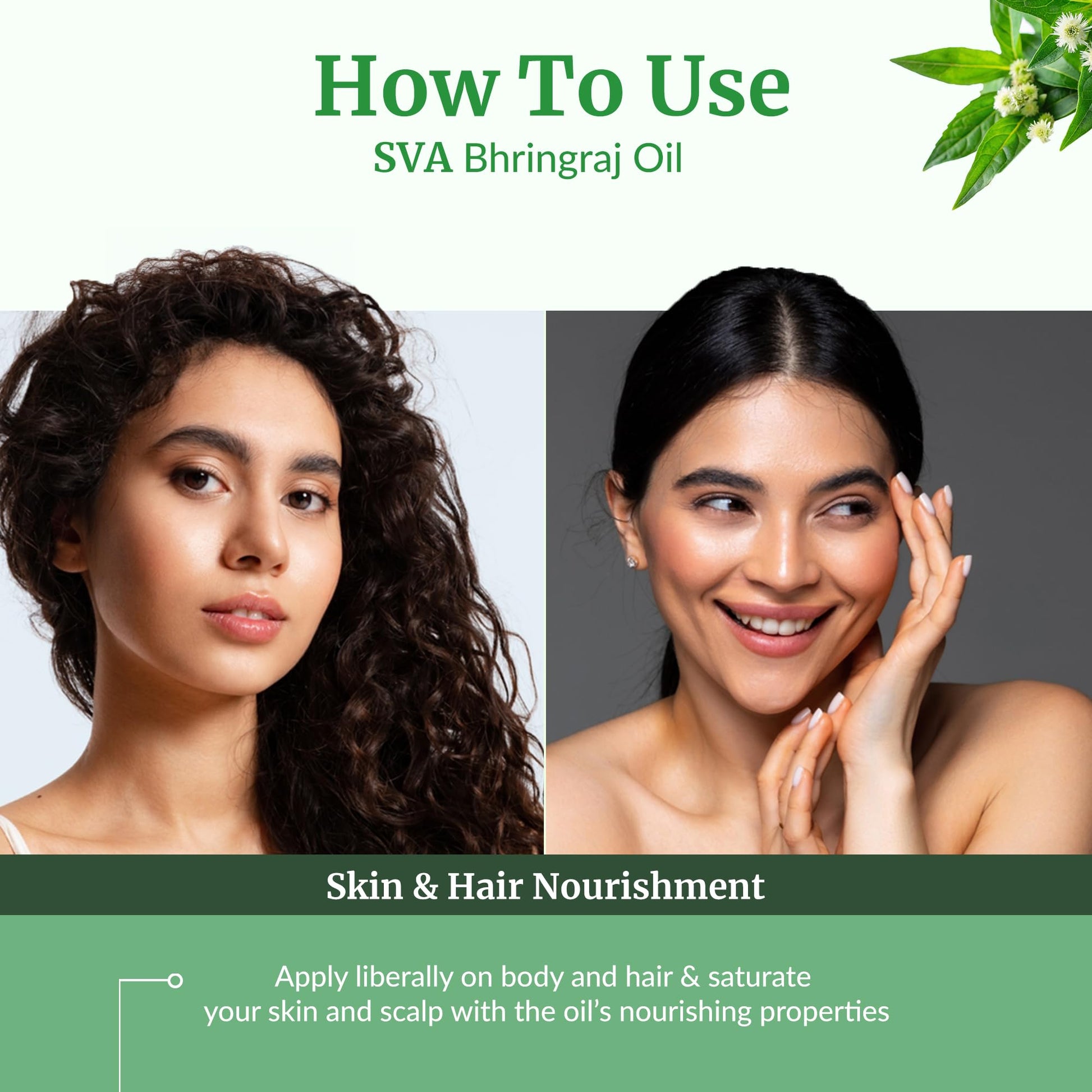 SVA Bhringraj Premium Carrier Oil 4oz (118ml) With Dropper for Hair Oiling, Scalp Massage & Skin Care - Medaid International