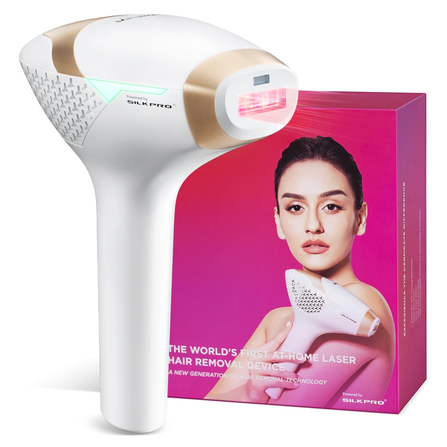 DermRays 810nm Diode Laser Hair Removal for Women and Men, The FDA-Cleared Home-Use Device, Permanent Reduction in Hair Regrowth, V4S for Skin Tone 1-5, Wide-Angle 15 Mins Hair Removal for Face, Body - Medaid International