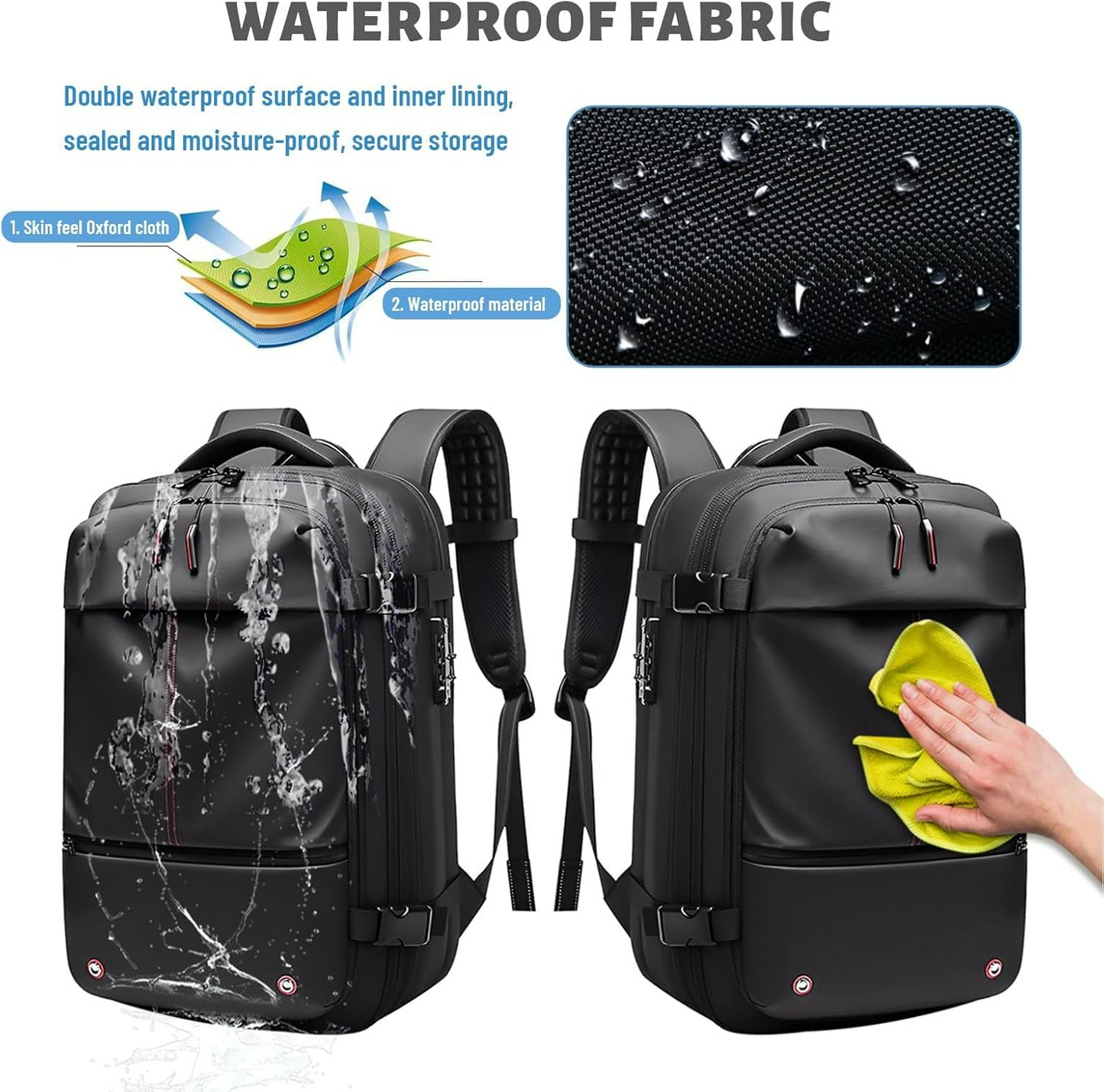 Vacuum Compression Travel Backpack with Pump – Space Saver Bag for Camping & Luggage - Medaid International