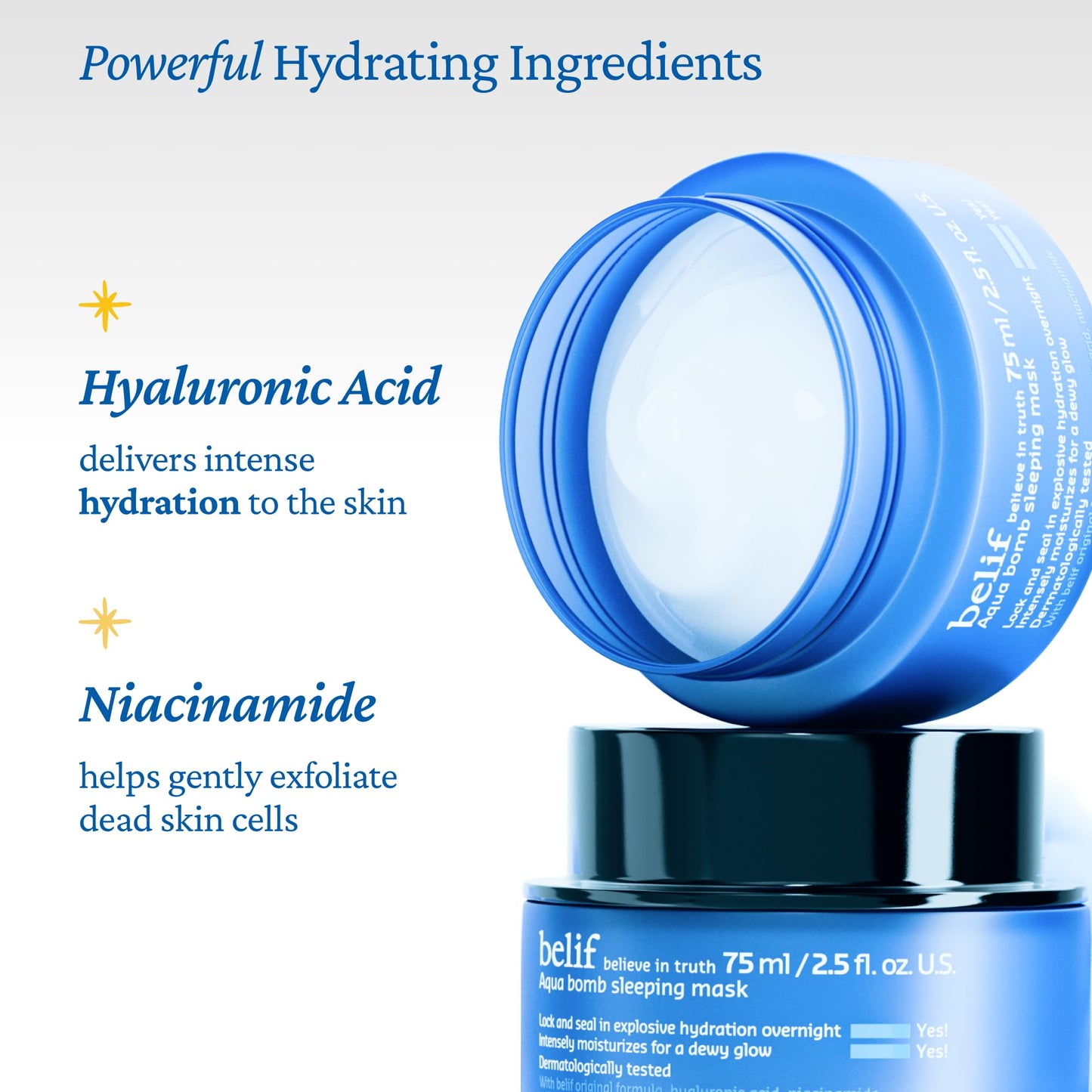 belif Vitamin E Jelly Overnight Mask – Hydrating & Plumping Face Moisturizer with Red Algae & Jojoba Oil, Deep Repair for Glass Skin, Korean Sleeping Mask for Intense Hydration & Radiance, 2.53 fl oz - Medaid International