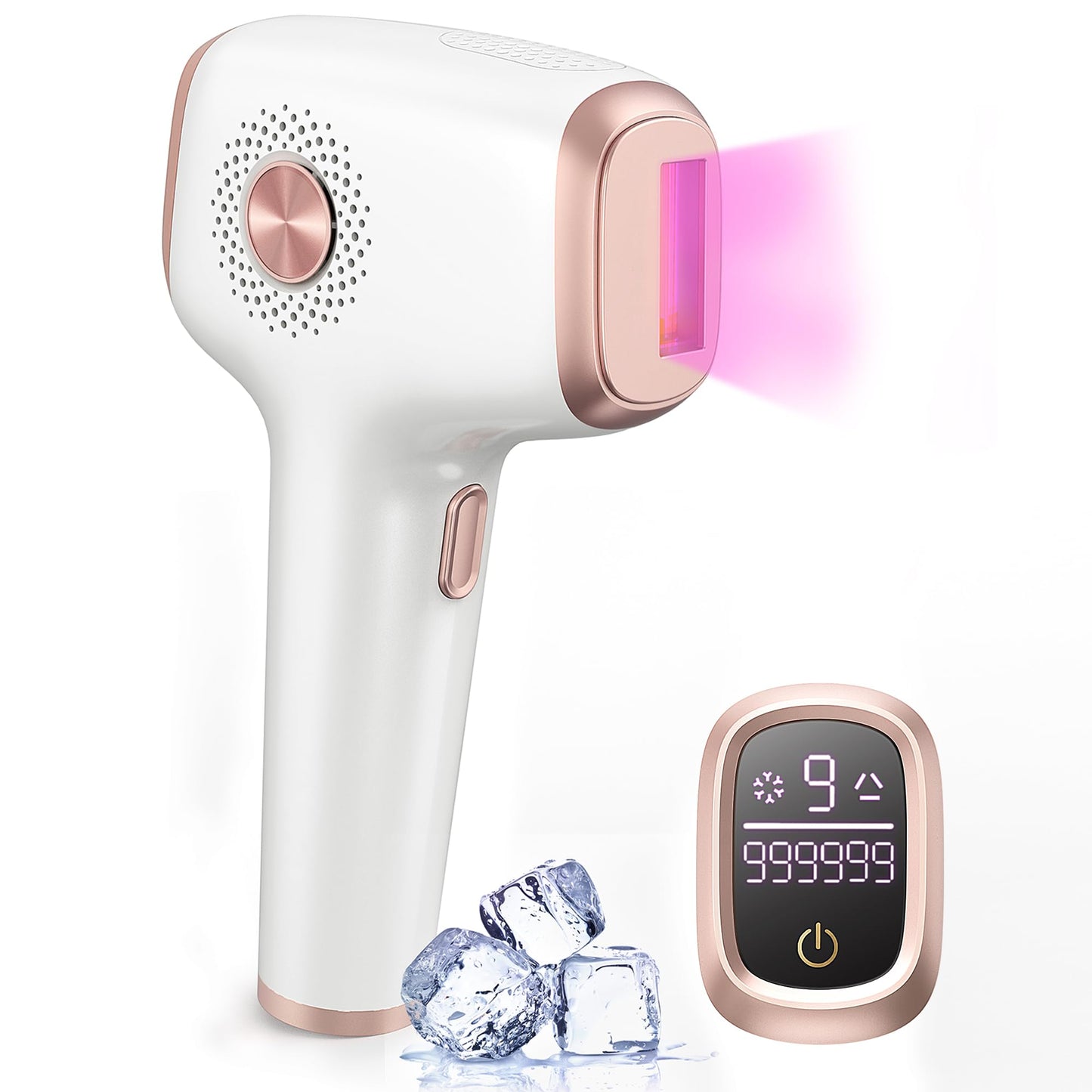 INNZA IPL Hair Removal with Ice Cooling Care Function for Women,Long-Lasting Results,999,999 Flashes Painless Hair Removal, Hair Removal Device for Armpits Legs Arms Bikini Line - Medaid International
