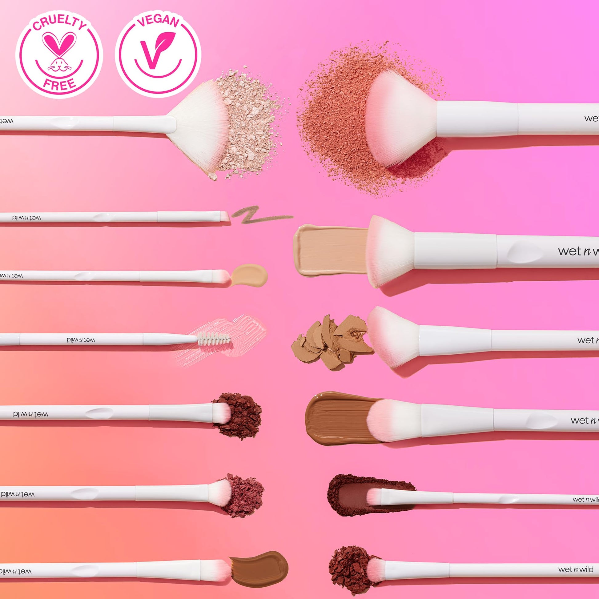 wet n wild Contour Brush, Sculpt, Highlight, & Blend, Luxurious Plush Fibers, Ergonomic Handle for Comfortable Precision Control , Cruelty-Free & Vegan - Medaid International