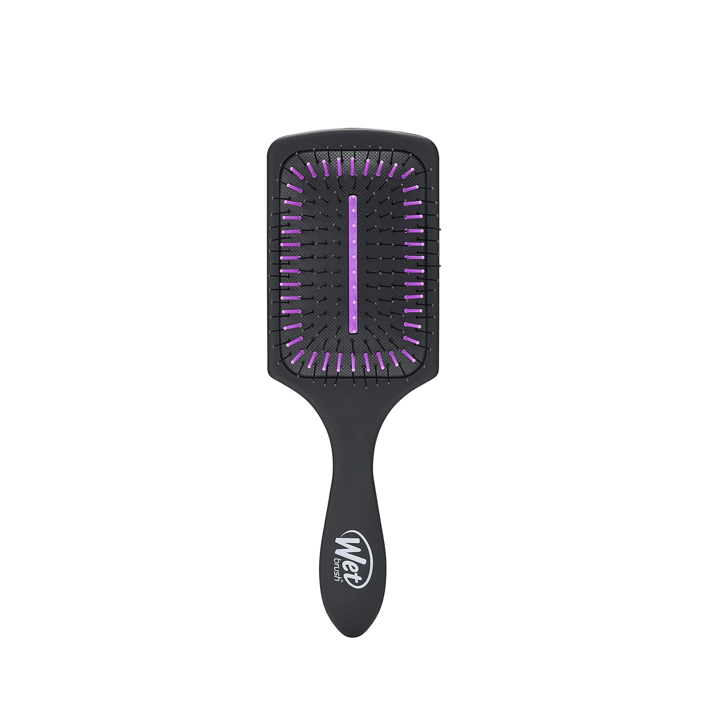 Wet Brush Refresh and Extend Paddle Detangler, Black, Detangling Brush with Infused Charcoal Ultra-Soft IntelliFlex Bristles For All Hair Types, Removes Dirt, Excess Oils & Impurities - Medaid International